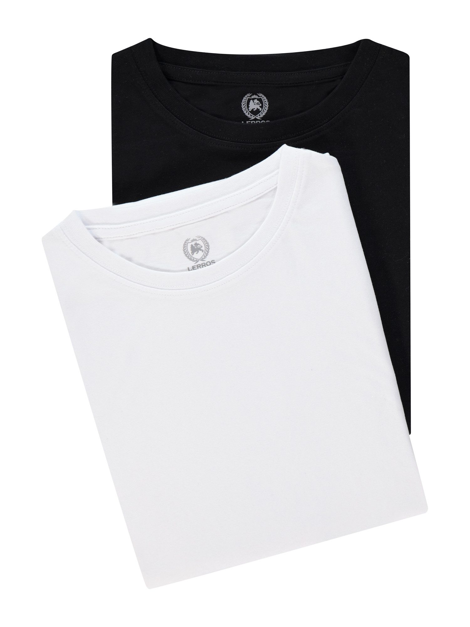 LERROS T-Shirt "LERROS Doppelpack T-Shirt Rundhals in Premium Baumwollquali günstig online kaufen