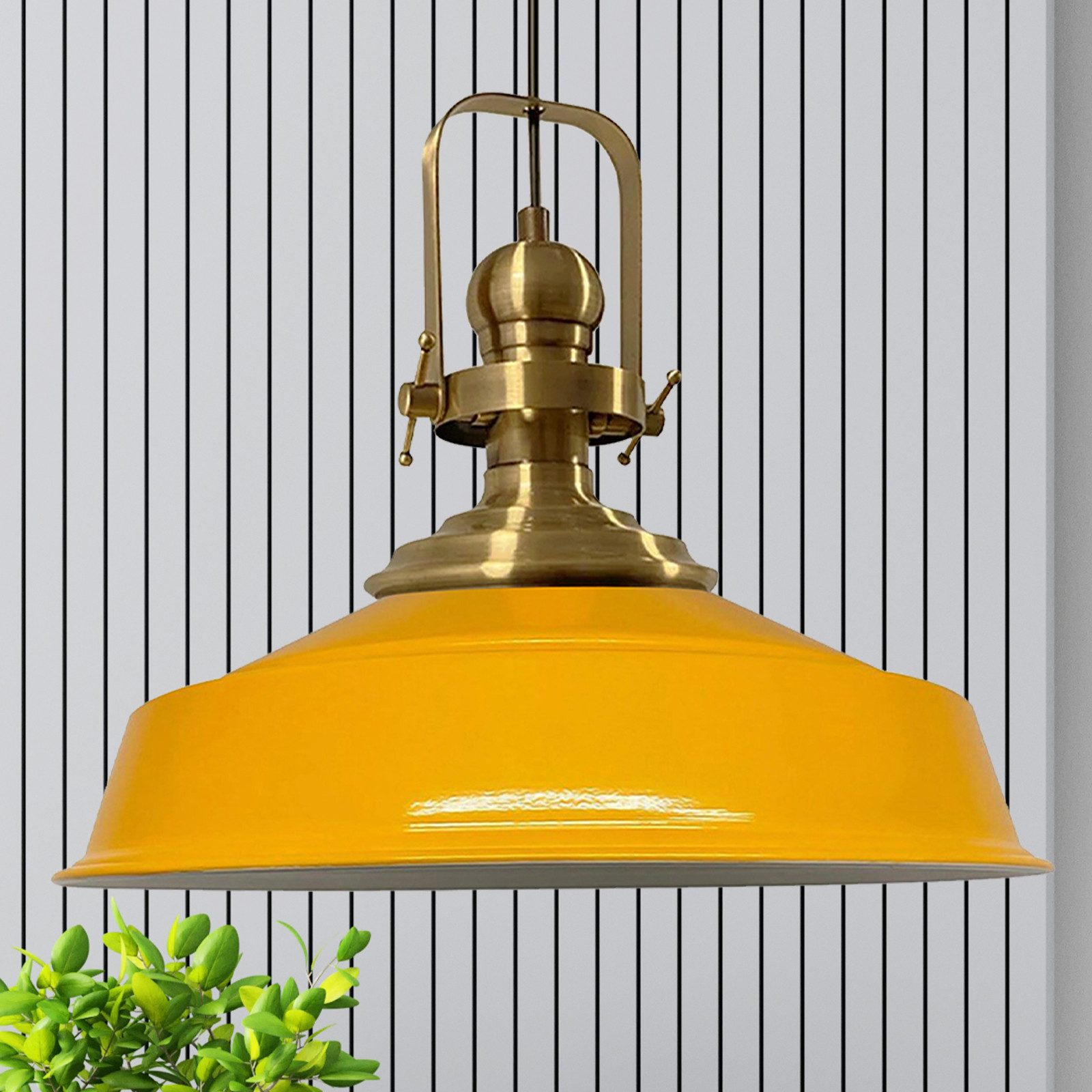 Bamyum Pendelleuchte Bamyum Pendelleuchte I Aslet l Ø41 cm E27 Metall Vinta günstig online kaufen