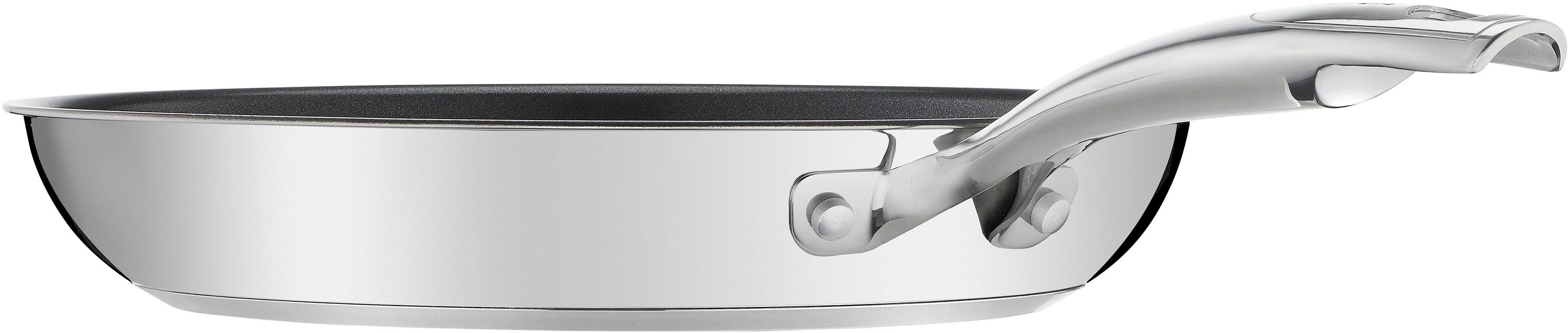 Tefal Bratpfanne Duetto+, langlebige Antihaftversiegelung, Thermo-Signal, Edelstahl, Premium Edelstahl, Induktionspfanne, für alle Herdarten geeignet
