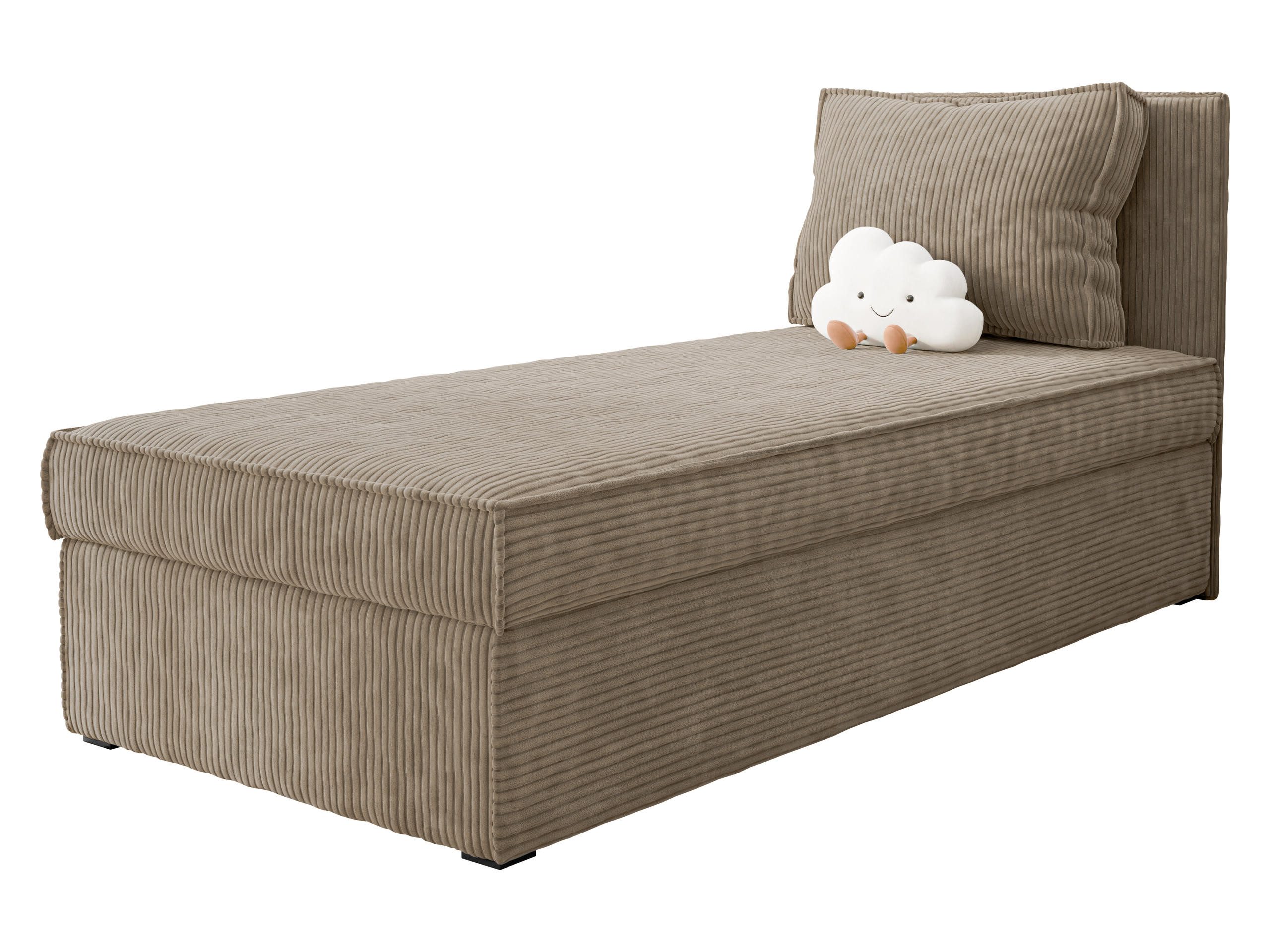 MIRJAN24 Boxspringbett Posi Cord (mit Bettkasten, Gepolstert Kopfteil), 205x92x91 cm