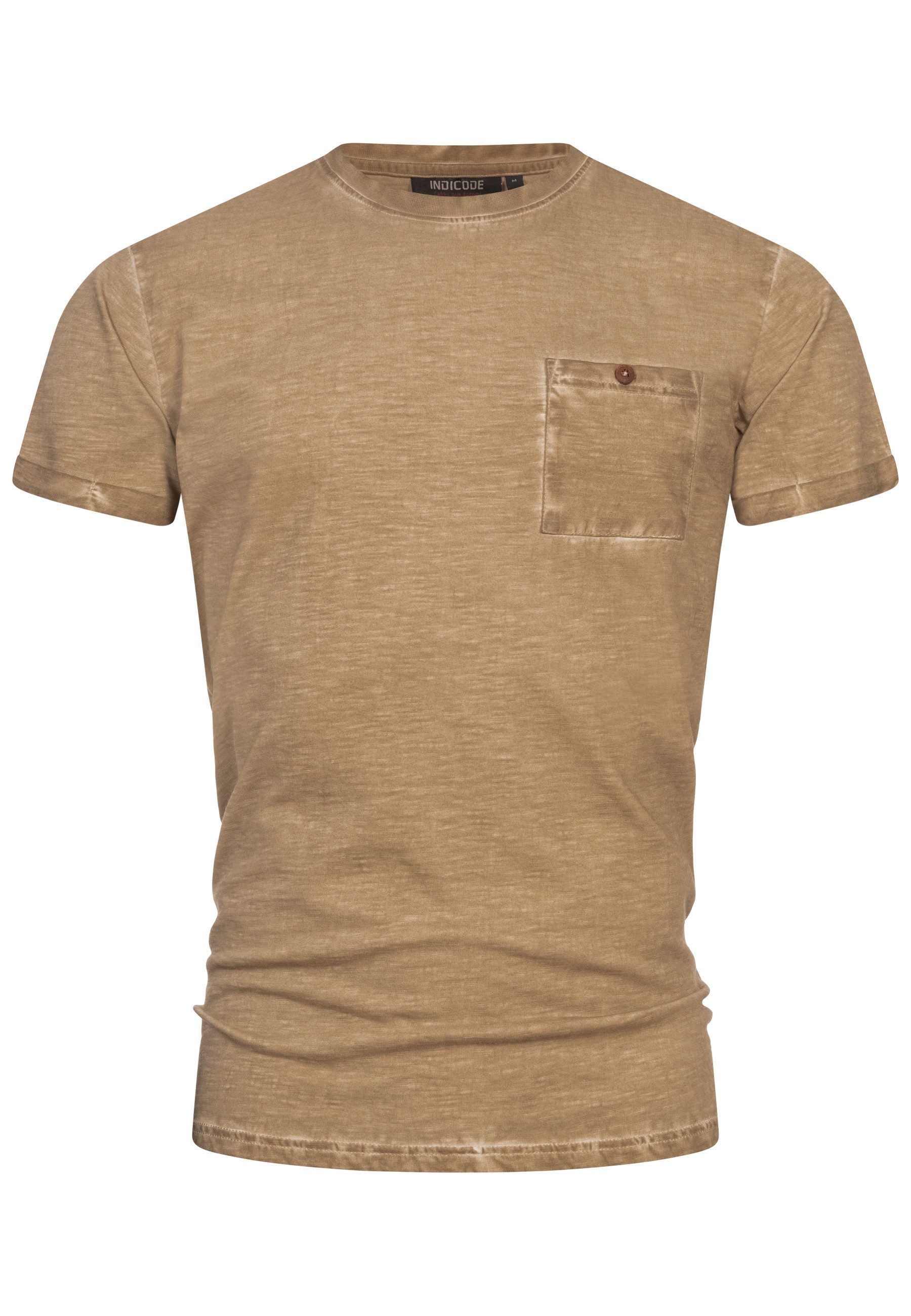 Indicode T-Shirt INKilmon T-Shirt mit Rundhals-Ausschnitt günstig online kaufen