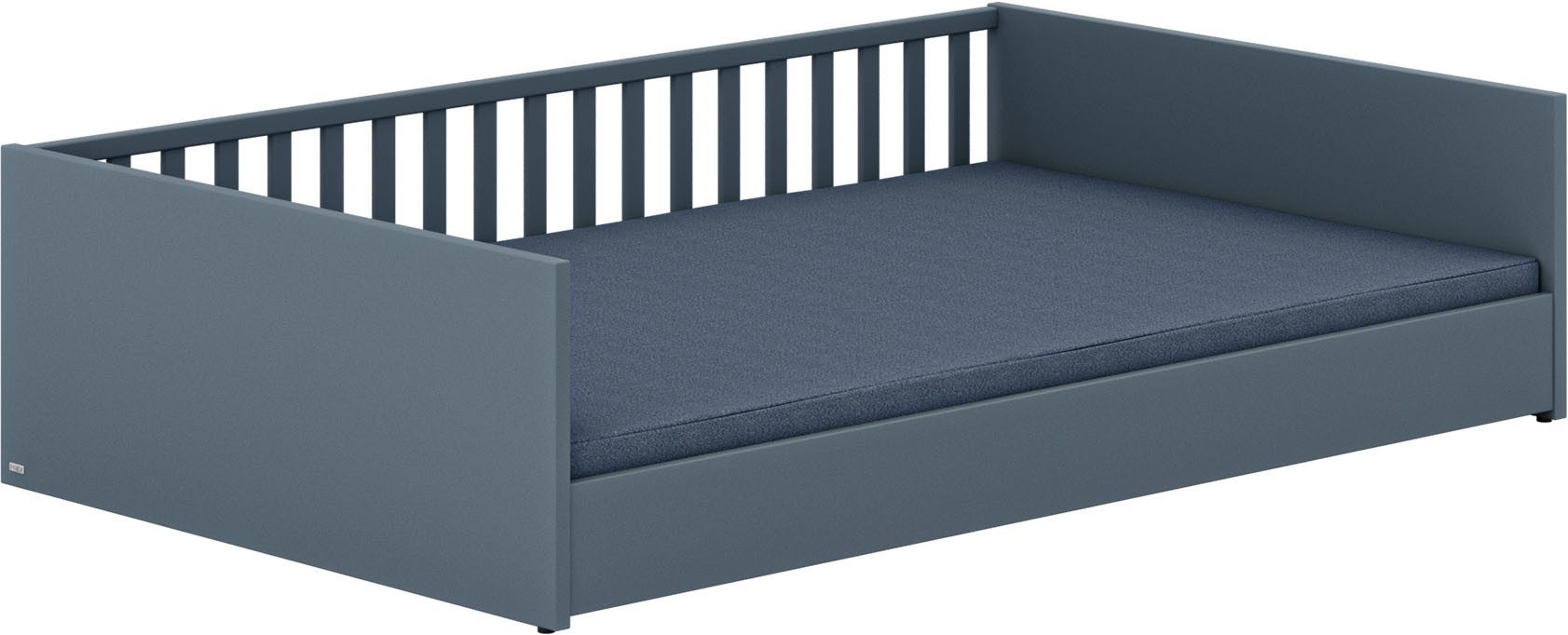 PAIDI Kinderbett LITTLE FLO, vom Baby bis zum Teeni, in mehreren Farben und Breiten (Breite/Länge: 90x200cm + 120X200cm +140x200cm), umbaubar zum Kinder- oder Jugendbett, Bodenbett auch als Sofa nutzbar