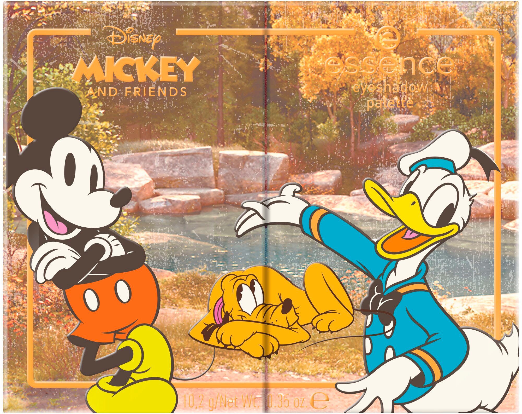 Essence Lidschatten-Palette Disney and Friends Mickey unterschiedlichen mit palette, Finishes Augen-Make-Up eyeshadow