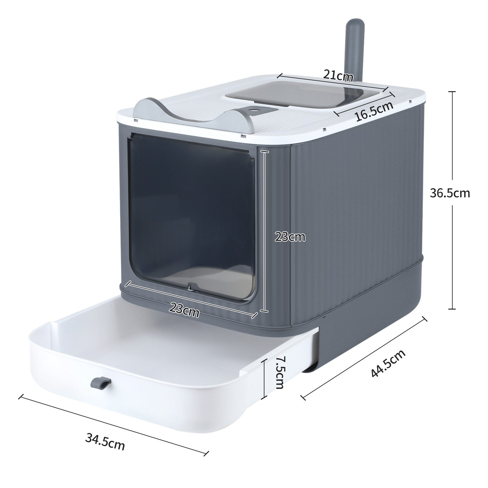 JEOBEST Katzentoilette Katzenklo mit Deckel Schaufel Aktivkohlefilter günstig online kaufen