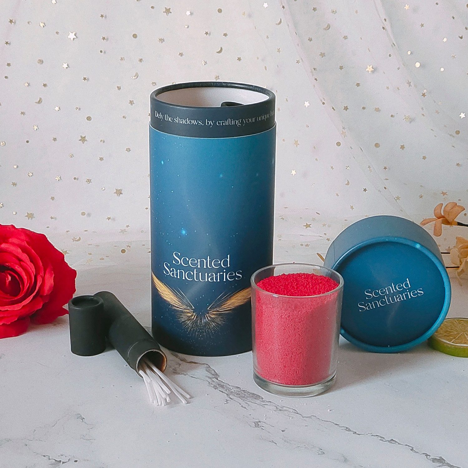 Duftkerze Duftkerzen-Set Kerzenwachs Granulat Kerzensand mit 10 Dochten, in günstig online kaufen