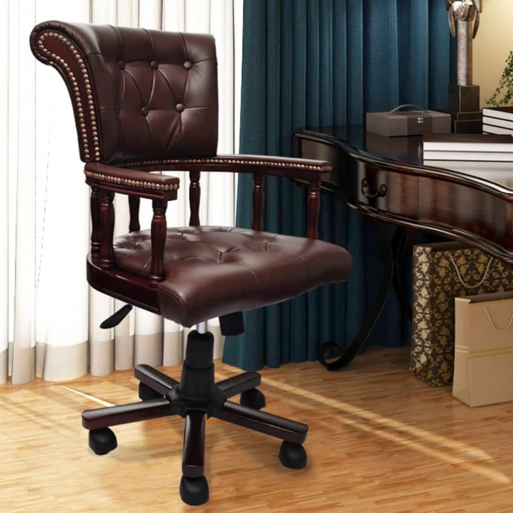 vidaXL Bürostuhl, Bürodrehstuhl Braun günstig online kaufen