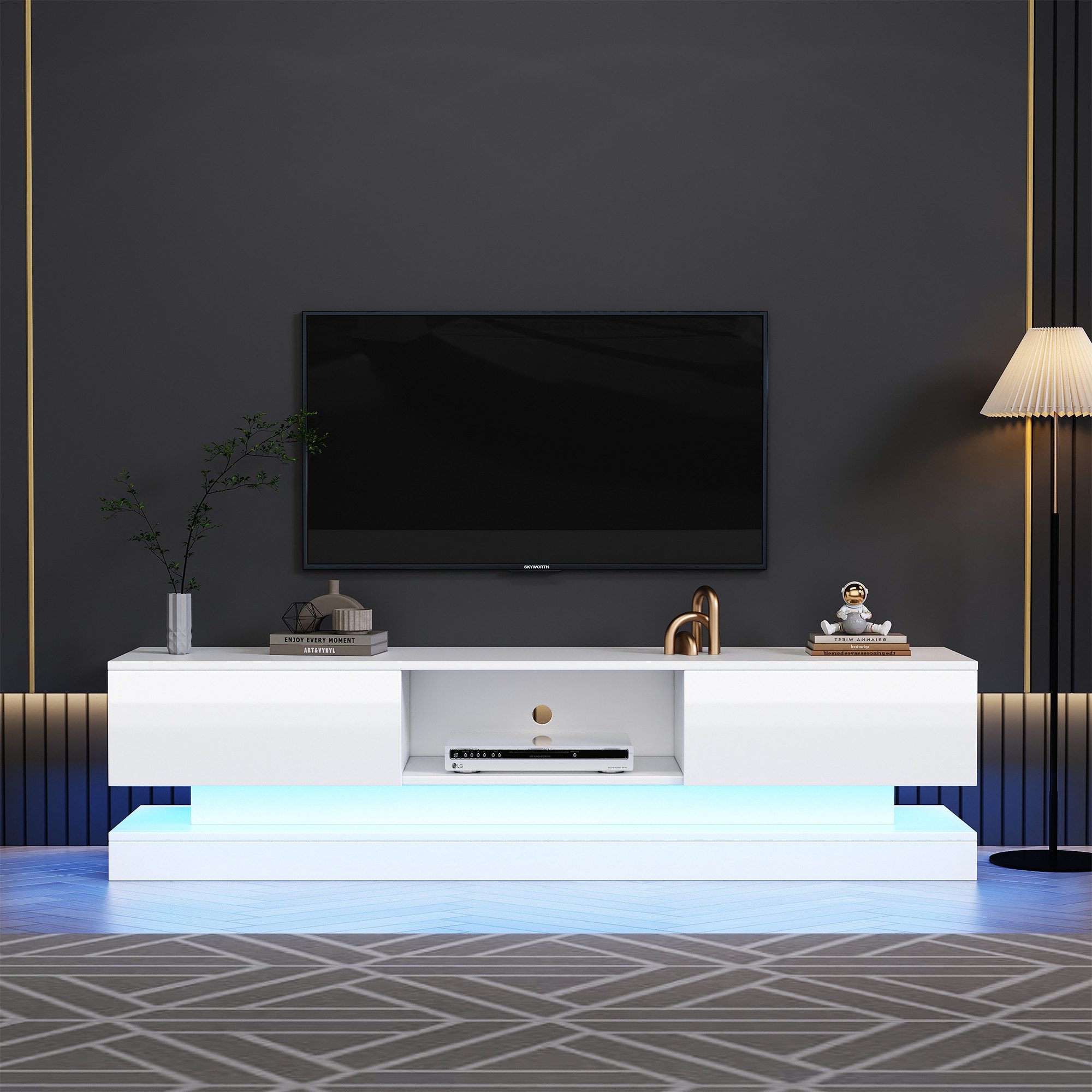 OKWISH Lowboard mit LED und Schubladen, günstig online kaufen