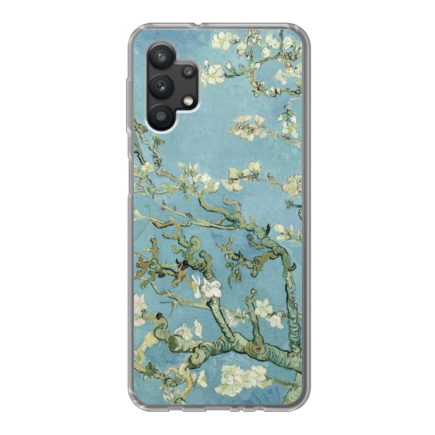 MuchoWow Handyhülle für Samsung Galaxy A32 5G Mandelblüte - Van Gogh - Kunst, Smartphone-Bumper, Print, Handy Schutzhülle Dünn
