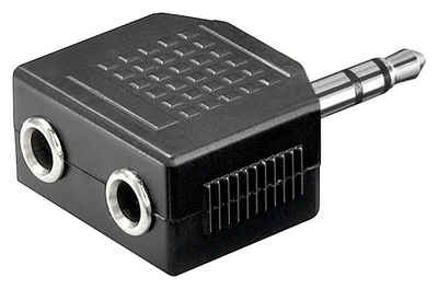 Goobay Goobay Kopfhörer-Adapter AUX, Klinke 3,5 mm 1 zu 2 - 1x 3,5-mm-Klinke USB-Kabel