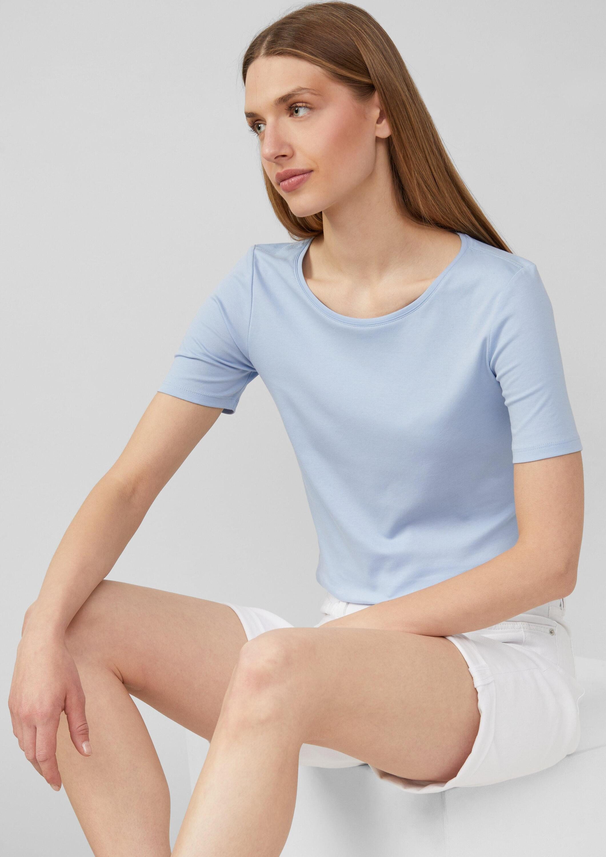 s.Oliver Kurzarmshirt T-Shirt T-Shirt aus Interlockjersey günstig online kaufen