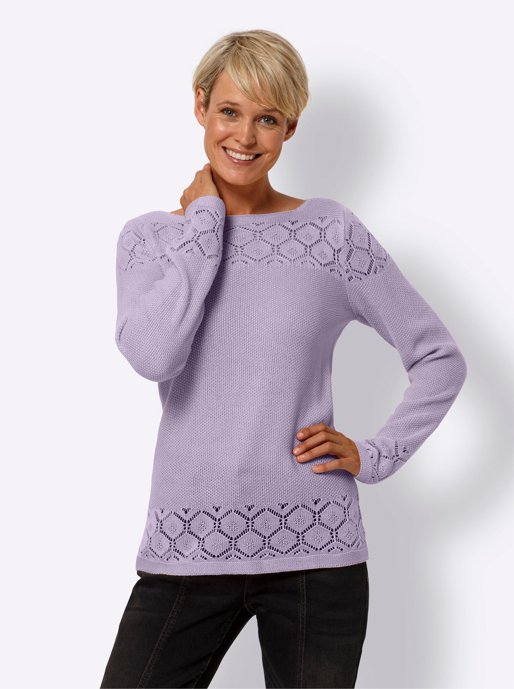 Strickpullover Langarm-Pullover