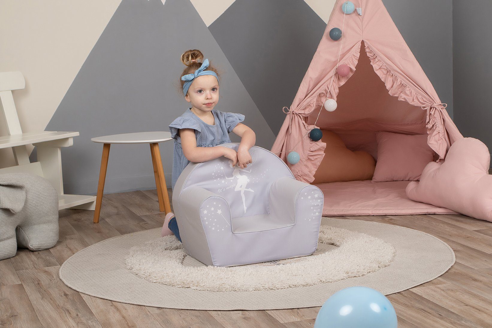 Knorrtoys® Sessel Fairy Grey, Kinder; Europe Made in für