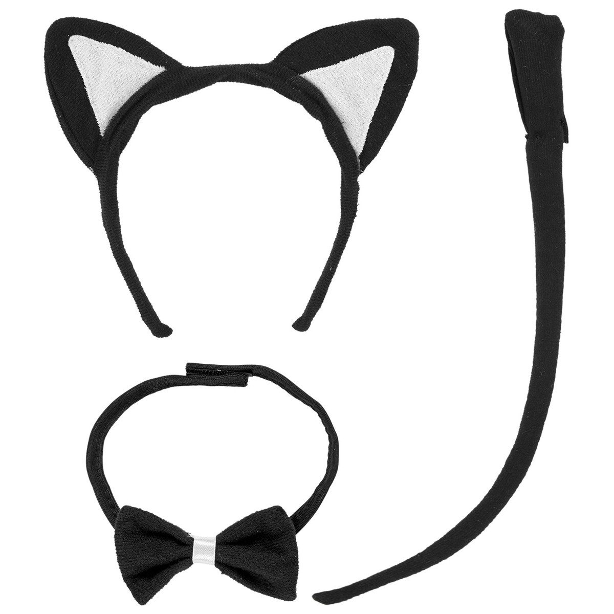Widmann S.r.l. Kostüm WIDMANN Accessoire Set Katze schwarz