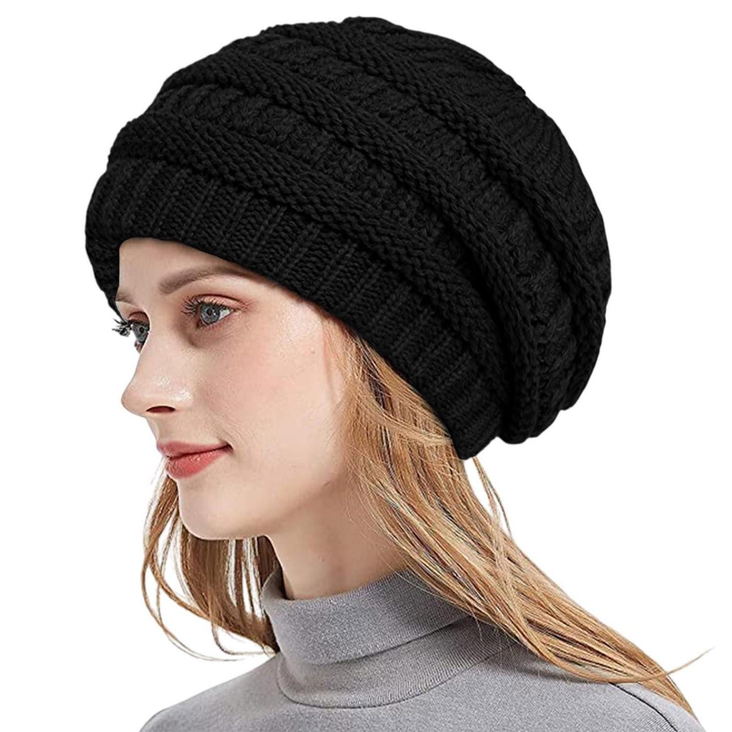 LuxusKollektion Beanie Damen Beanie Mütze warm Strick winter (1-St)