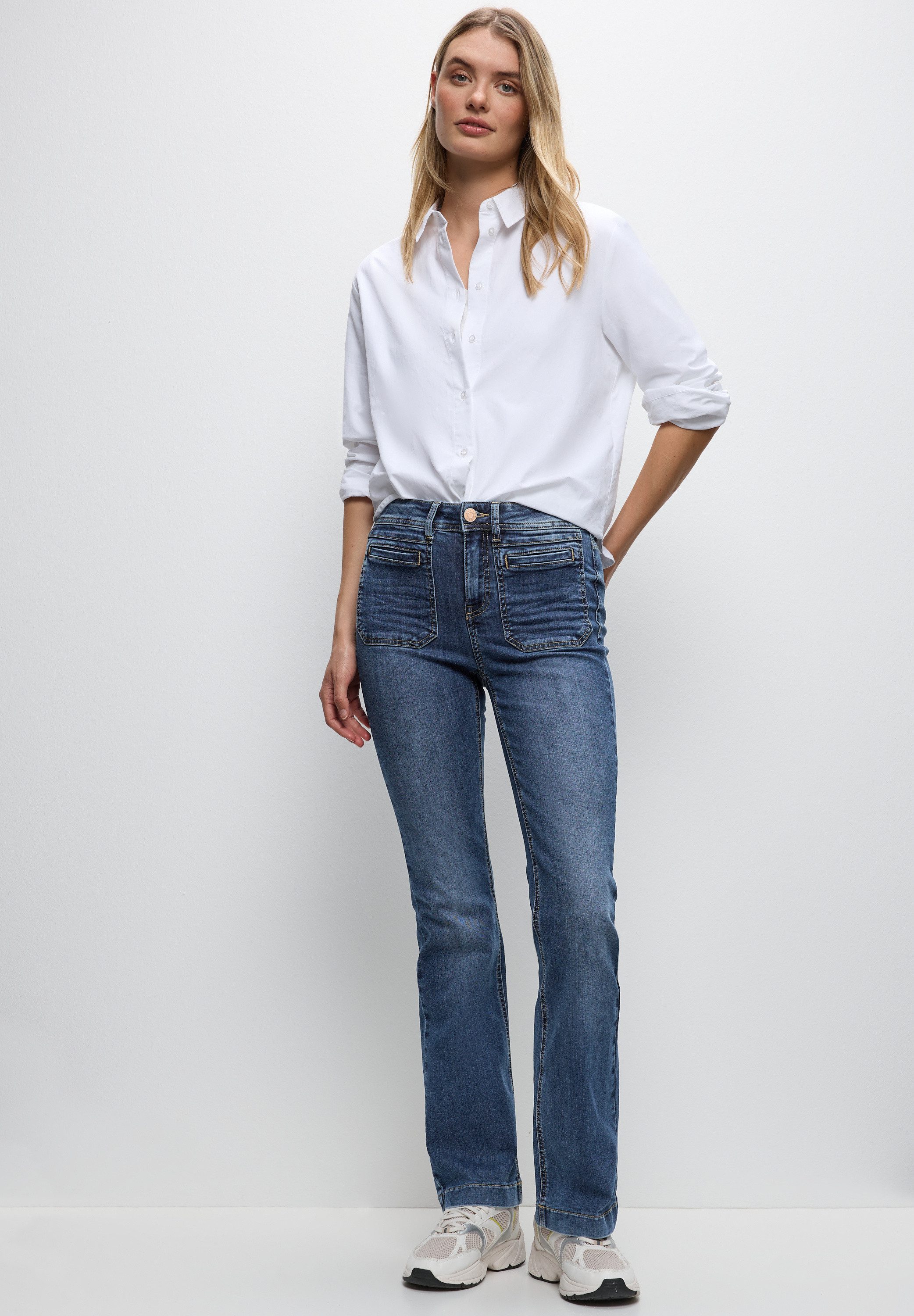 STREET ONE Slim-fit-Jeans High Waist