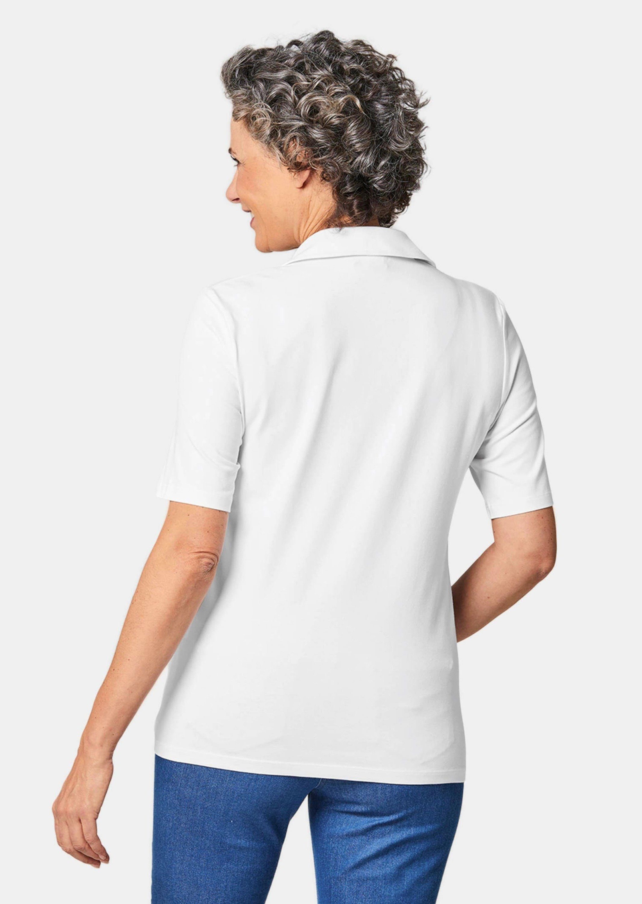 GOLDNER Poloshirt Baumwollshirt mit Polokragen Klassisches Jerseyshirt mit günstig online kaufen