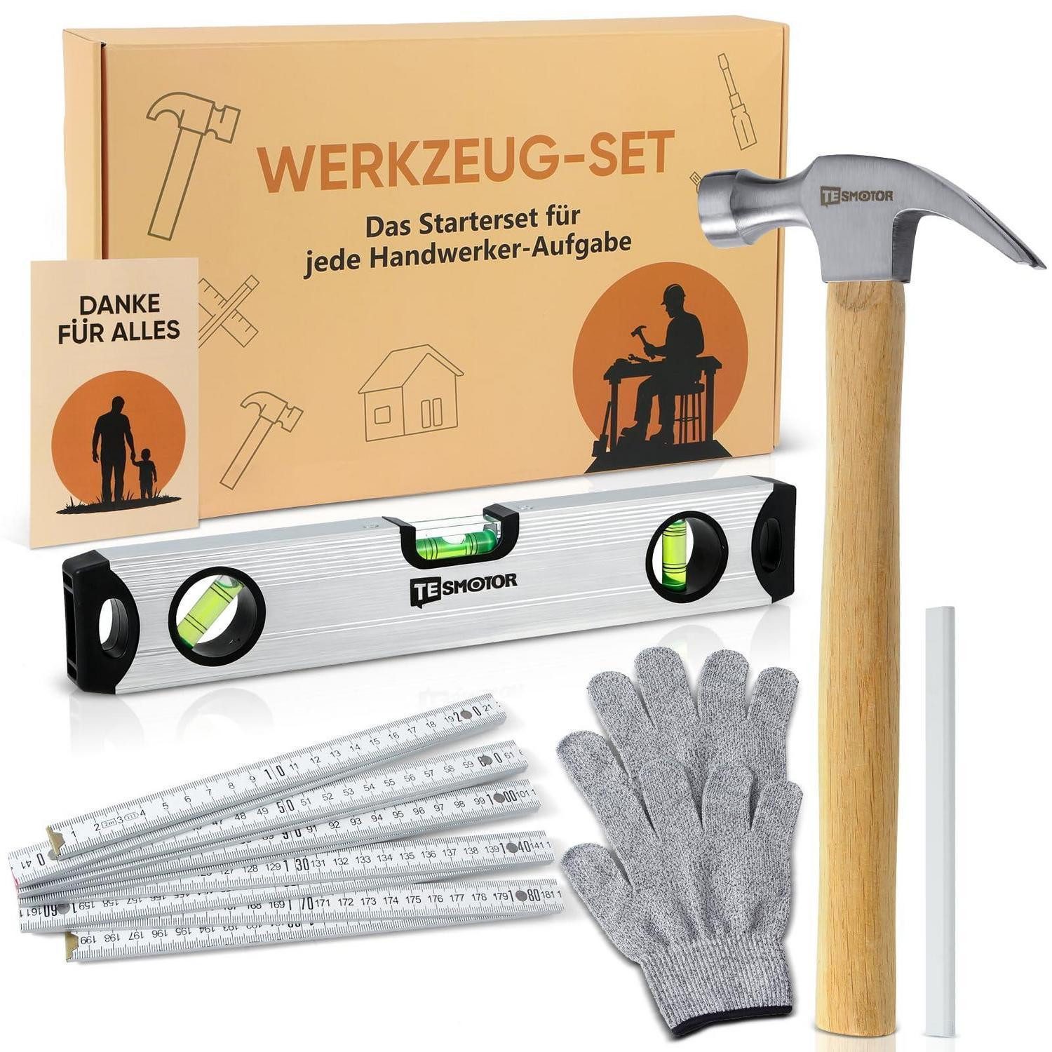 LuxusKollektion Werkzeugbox Werkzeug-Geschenkset Herren 6-teilig