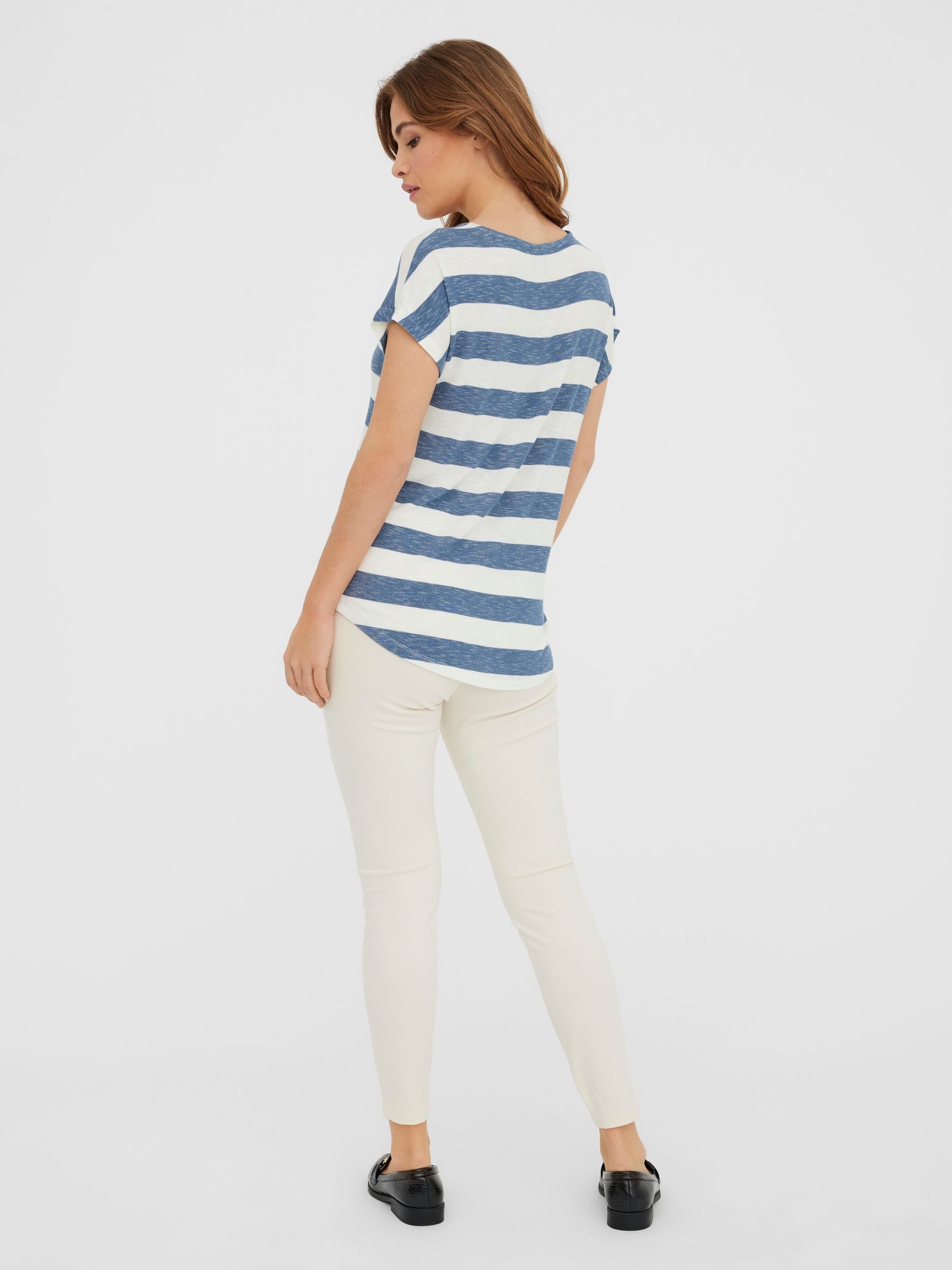 Vero Moda T-Shirt Gestreiftes mit Rundhalsausschnitt günstig online kaufen