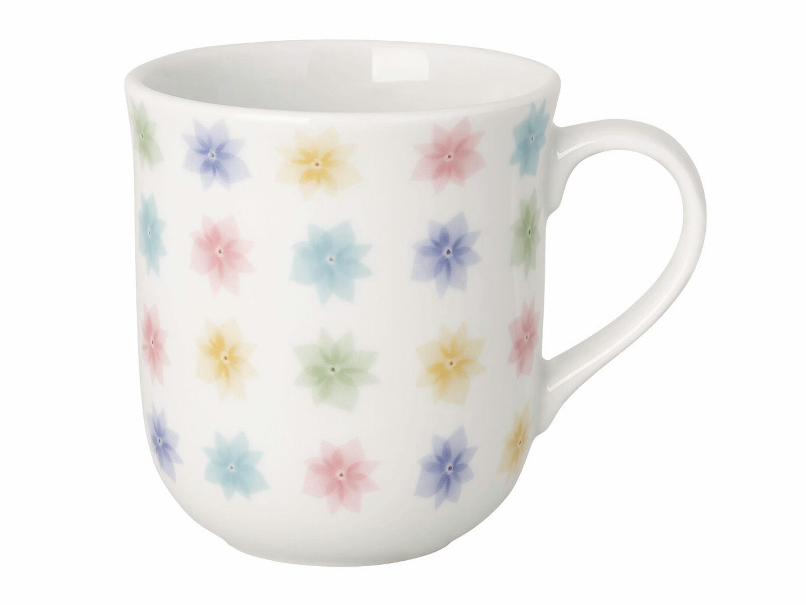 Hutschenreuther Becher Frühlingsgrüsse Blütenteppich Becher mit Henkel 0,4l, Porzellan