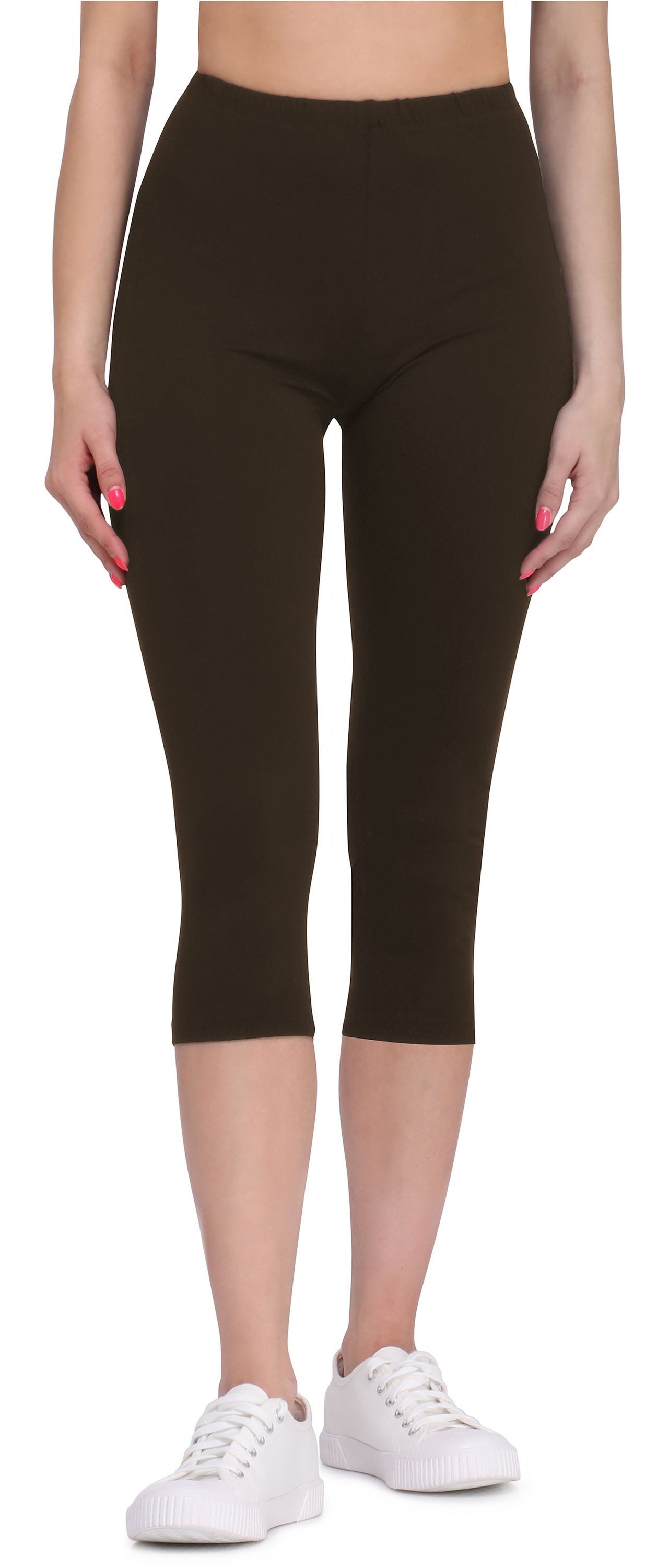 Bellivalini Leggings Damen 3/4 Capri Hose aus Viskose BLV50-148 (1-tlg) aus Viskose