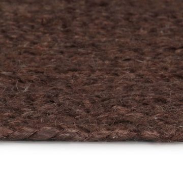 Teppich Handgefertigt Jute Rund 120 cm Braun, furnicato, Runde