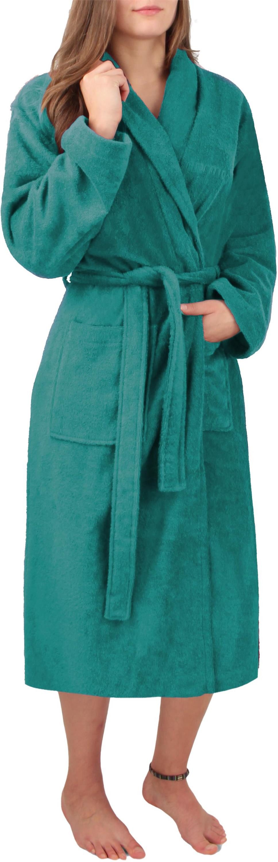 normani Damenbademantel Damen Premium Bademantel Basic, 122, Baumwolle, Sch günstig online kaufen