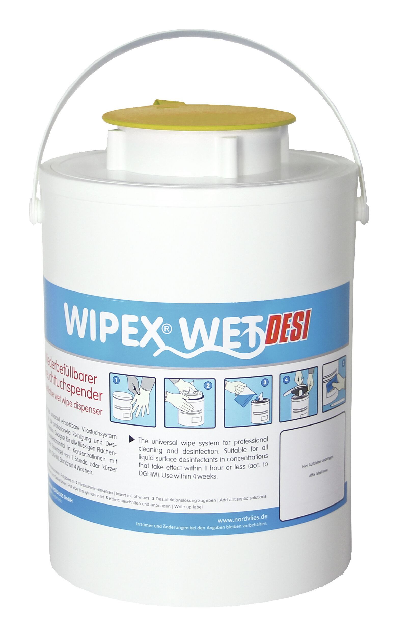 WIPEX Papiertuchspender, Feuchttuchspender Wet Desi, Kunststoff