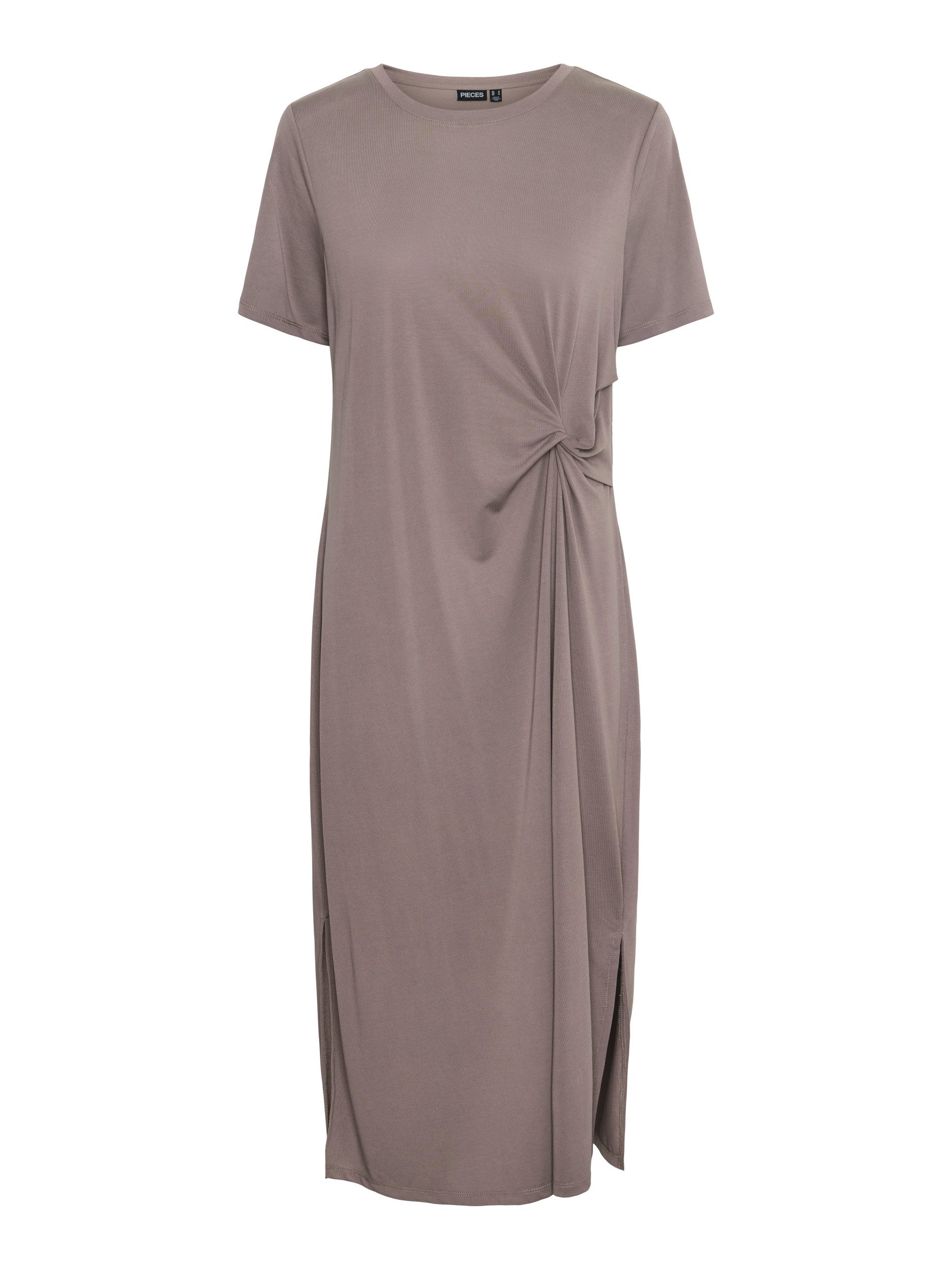 pieces Maxikleid - Shirtkleid - Kleid - Maxikleid - PCANORA O-NECK MIDI KNOT DRESS