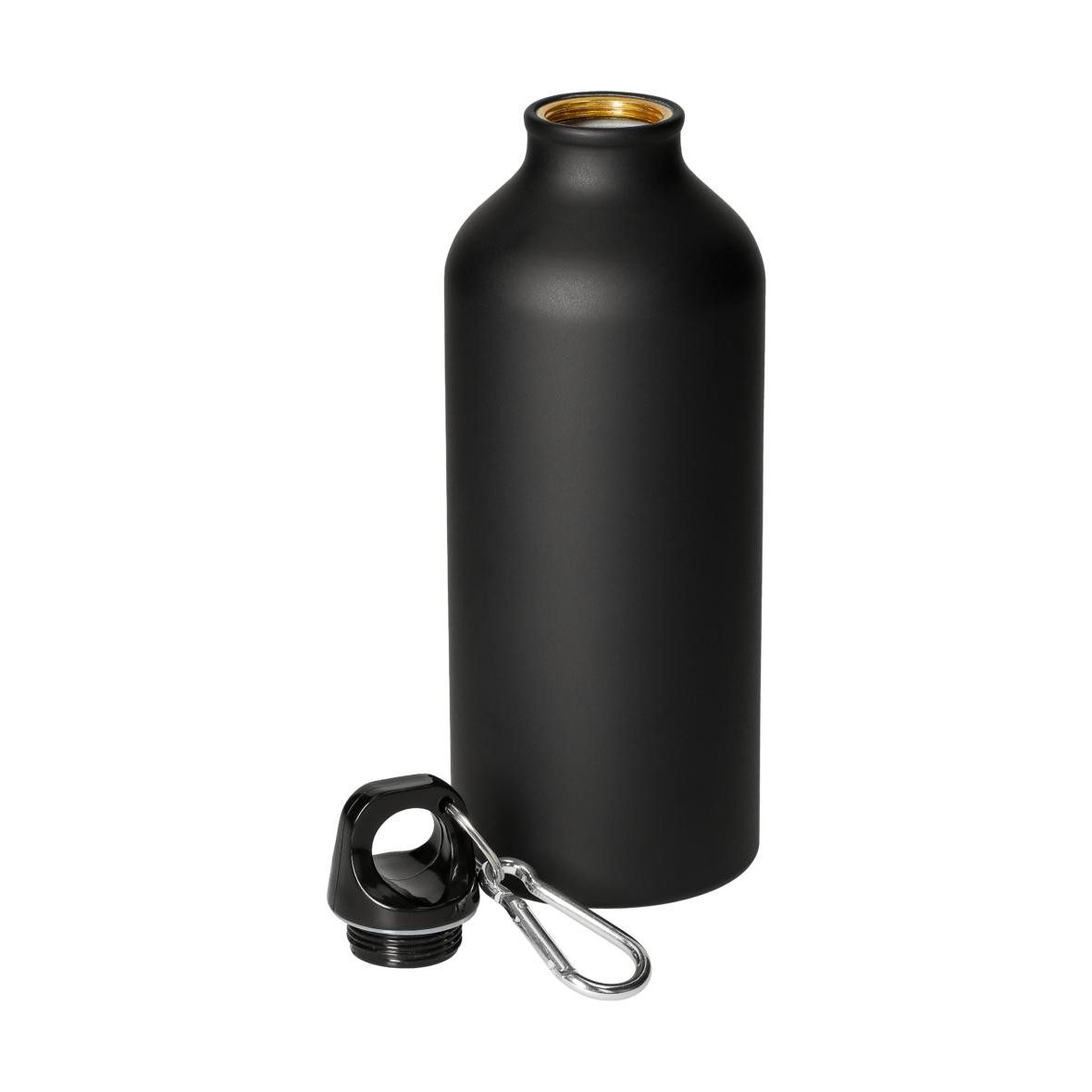 elasto Isolierflasche Sporty Sportflasche matt mit Karabiner 0,6 L auslaufsicher, Trinkflasche, Fahrradflasche, super dicht, robust, Wasserflasche