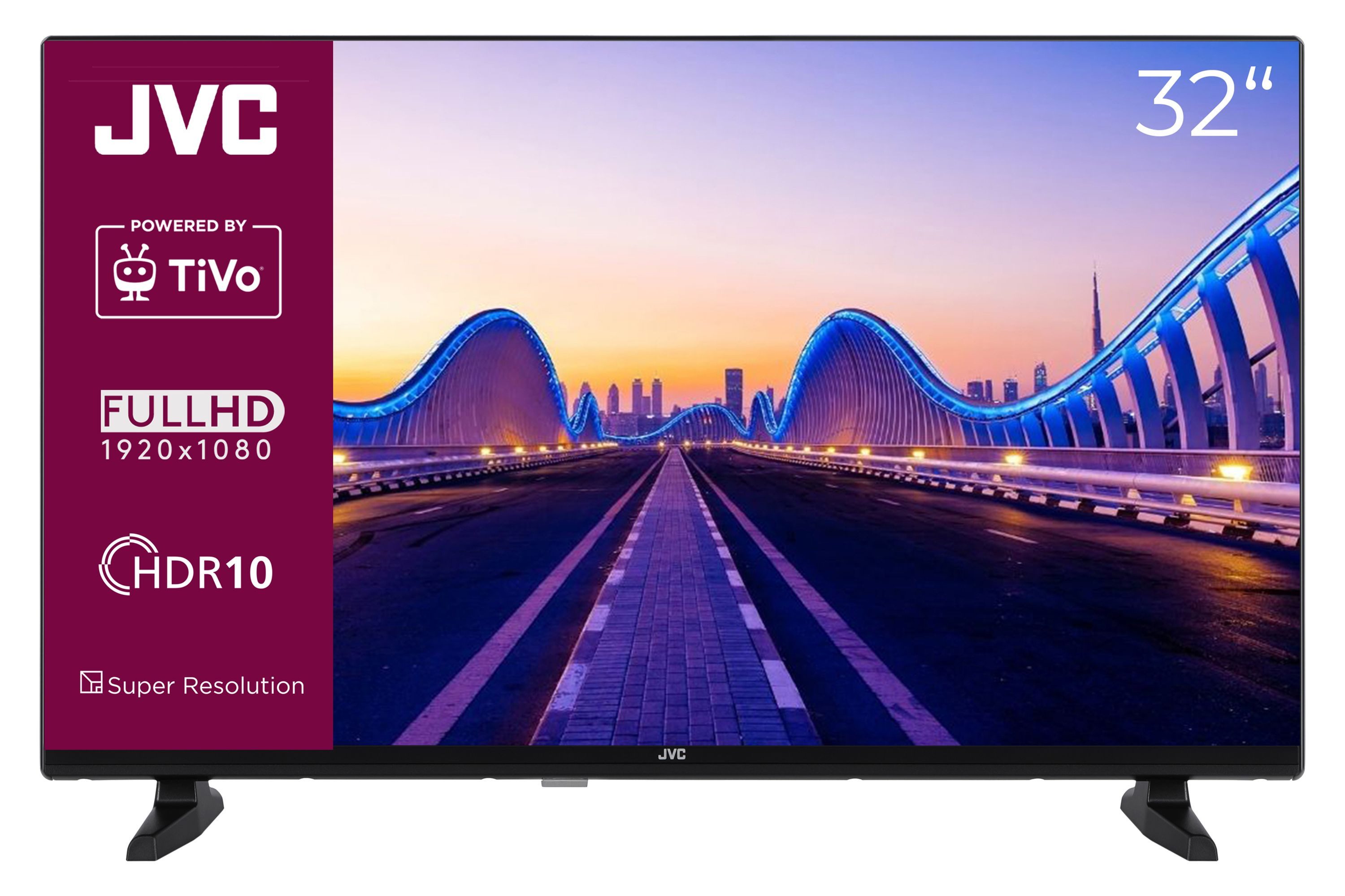 JVC LT-32VF5356 LCD-LED Телевизоры (80 cm/32 Zoll, Full HD, Smart TV powered by TiVo, Smart TV powered by TiVo, HDR, Triple-Tuner, HD+ 6 Monate inkl)