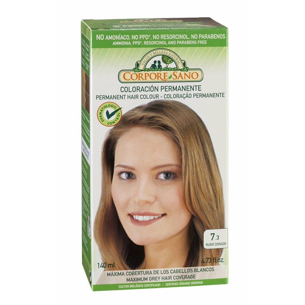 Corpore Mascara Tinte 7,3 Rubio Dorado 140ml Bio