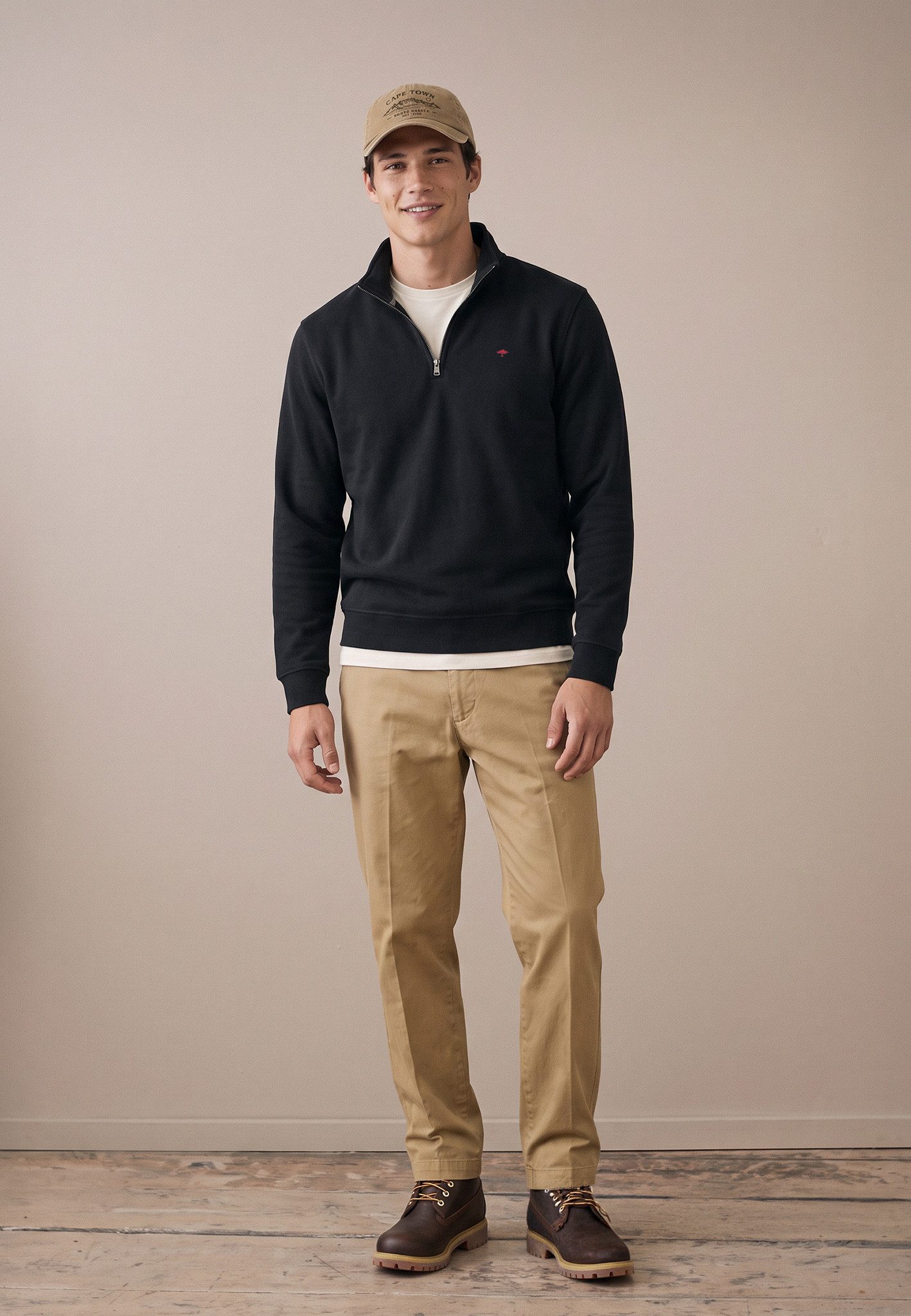 FYNCH-HATTON Sweatshirt mit Logo Stickerei – Bild 2 von 5