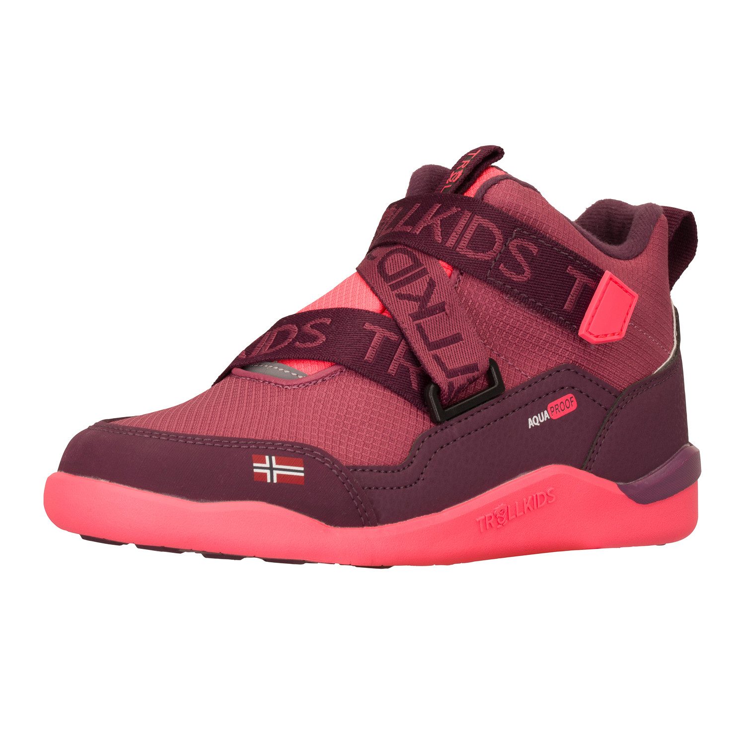 TROLLKIDS KIDS NORDFJORD BAREFOOT WINTER HIKER Barfußschuh wasserdicht, warmes Fleecefutter