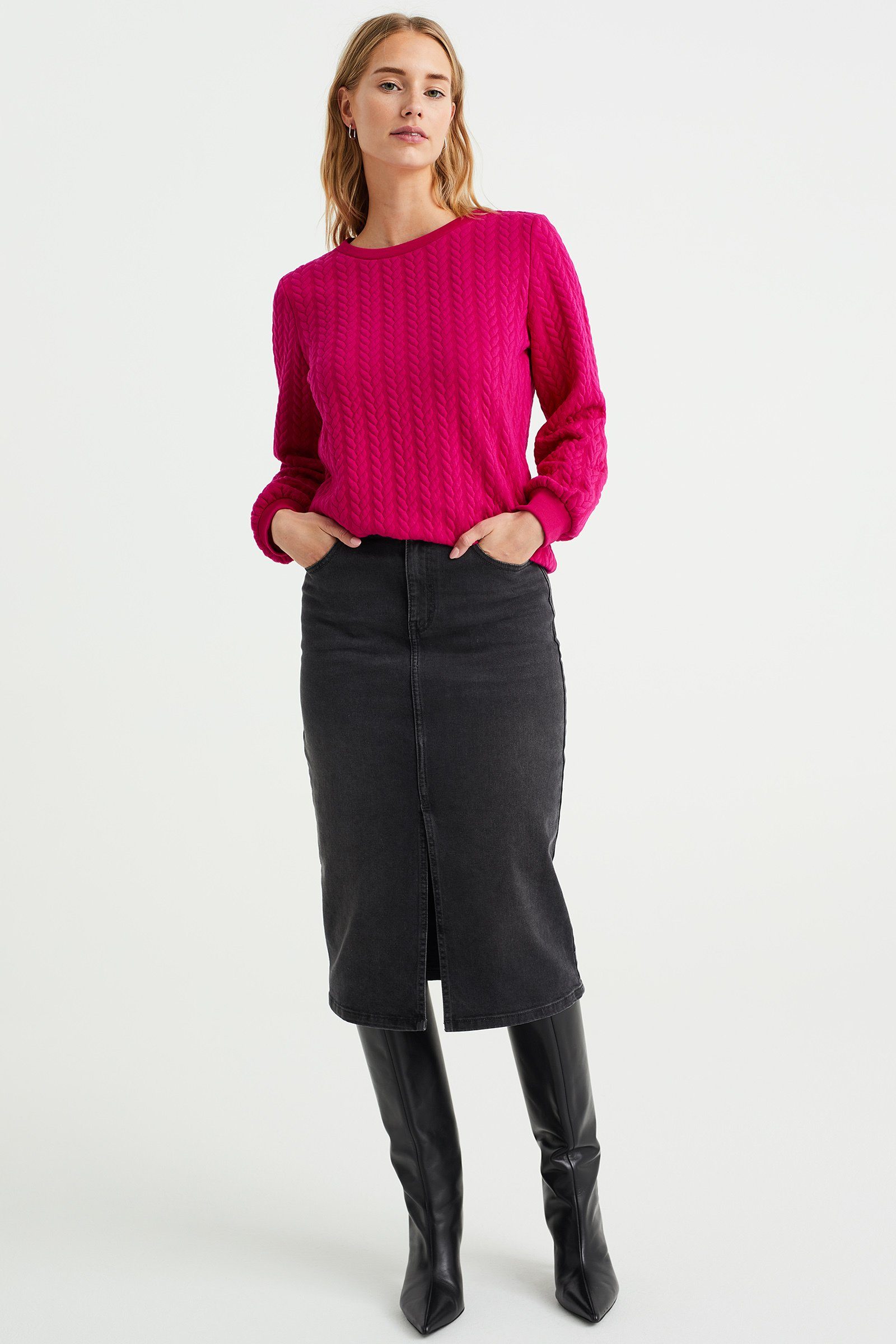 Fuchsia WE Fashion Sweatshirt (1-tlg)