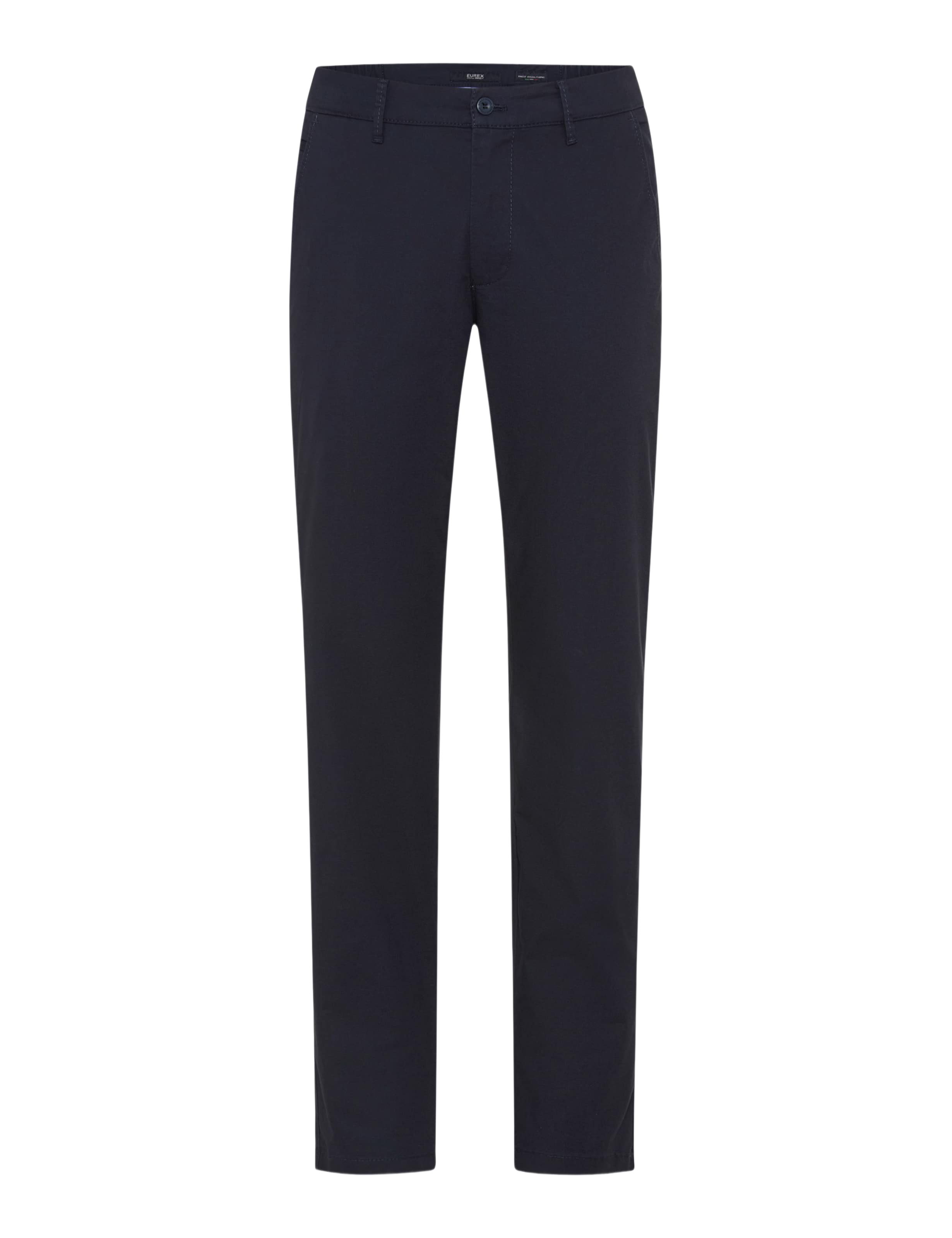 EUREX by BRAX Stoffhose schwarz,Freizeit,Baumwolle,Unifarben,Slim Fit,Niedrig