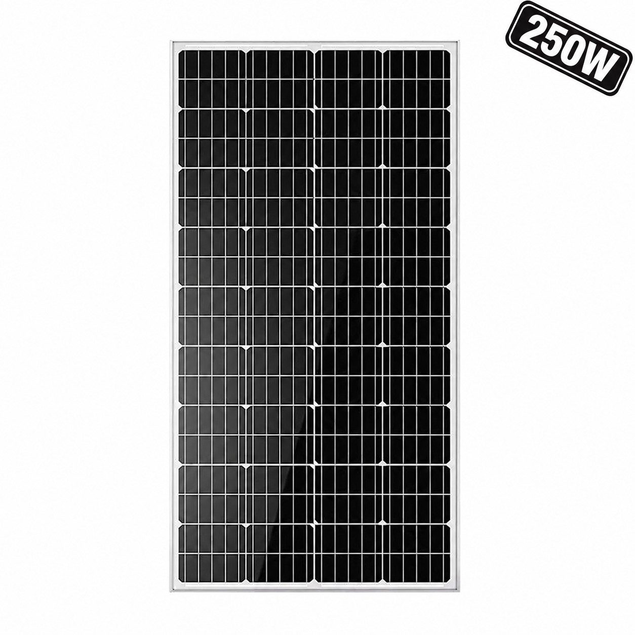 GLIESE Solarmodul 250W – 12V, monokristallin, 23% Wirkungsgrad für Wohnmobil & Balkon, (1-St), Erweiterbar durch Serien- und Parallelschaltung
