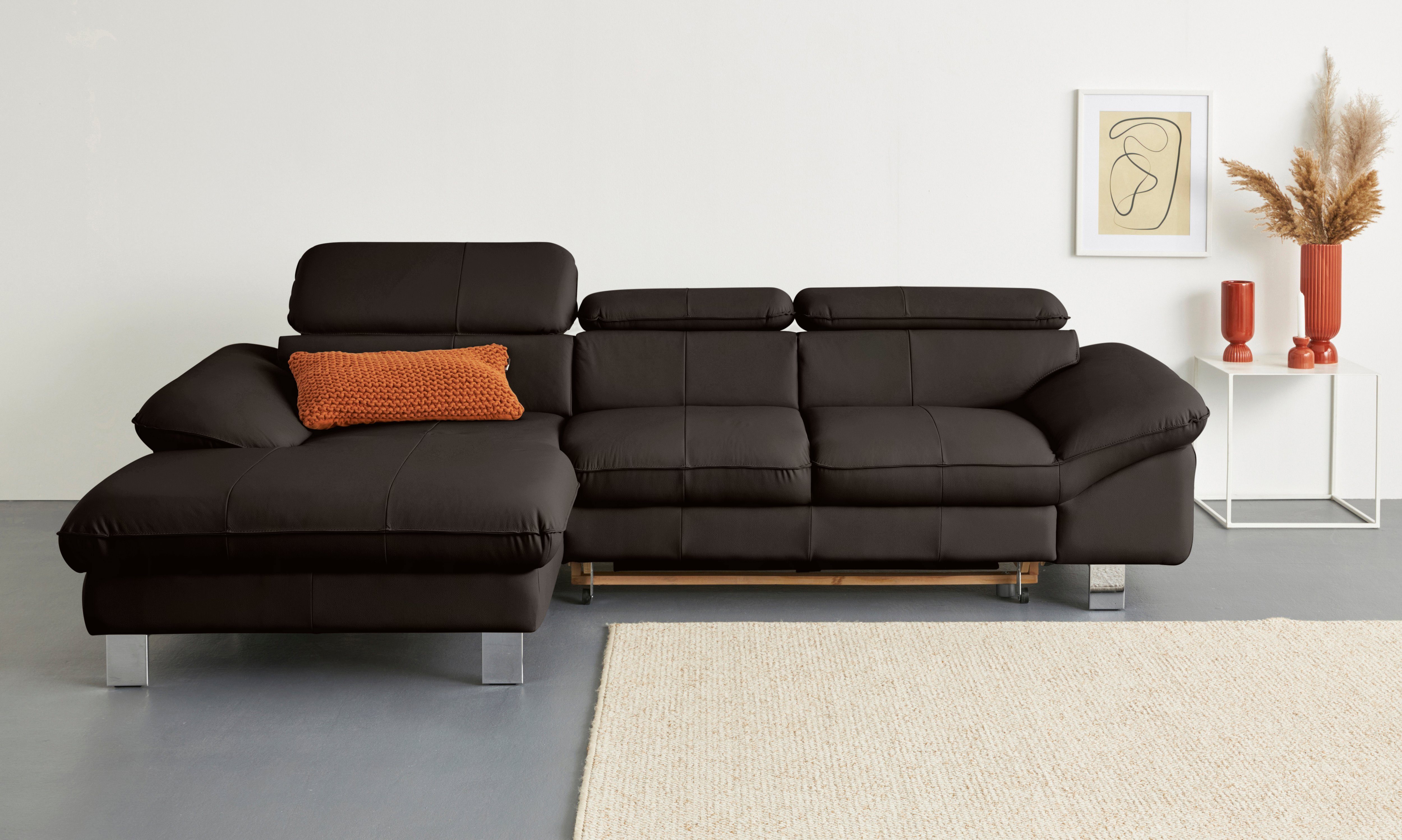 COTTA Ecksofa "Driver L-Form" mit Kopfteilverstellung, wahlweise mit Bettfu günstig online kaufen