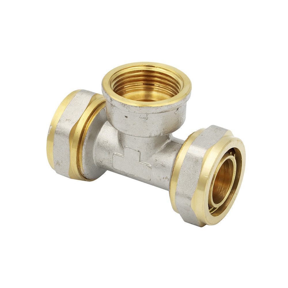 PipeTec Deutschland Gewindefitting Klemmring Schraubfitting T-Stück 32x3 mm 1 Zoll Innengewinde