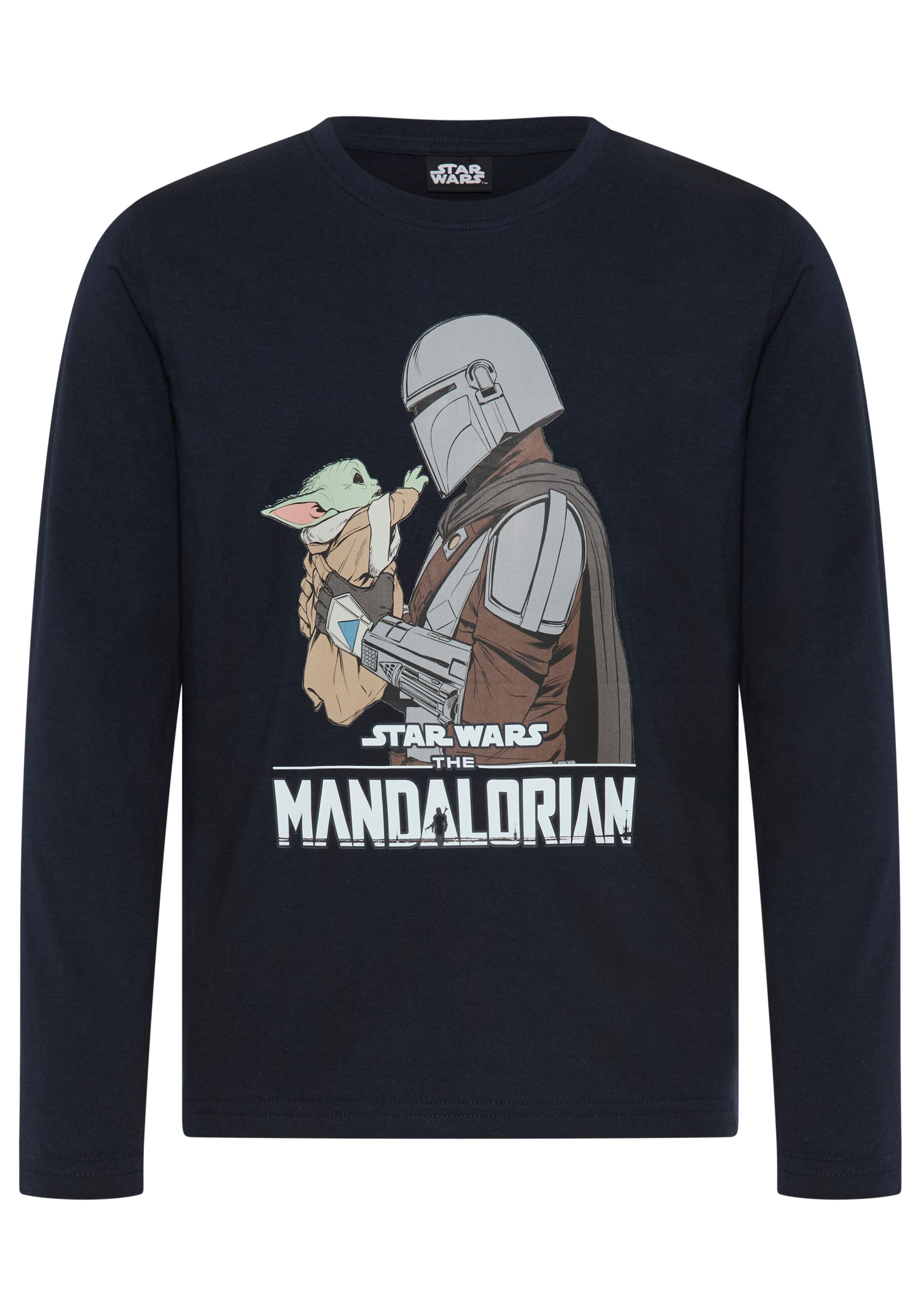 KIDSWORLD Langarmshirt STAR WARS: MANDALORIAN Shirt, Disney Disney-Shirt, normale Schnittform, Langarm, Basic-Stil – Bild 4 von 5