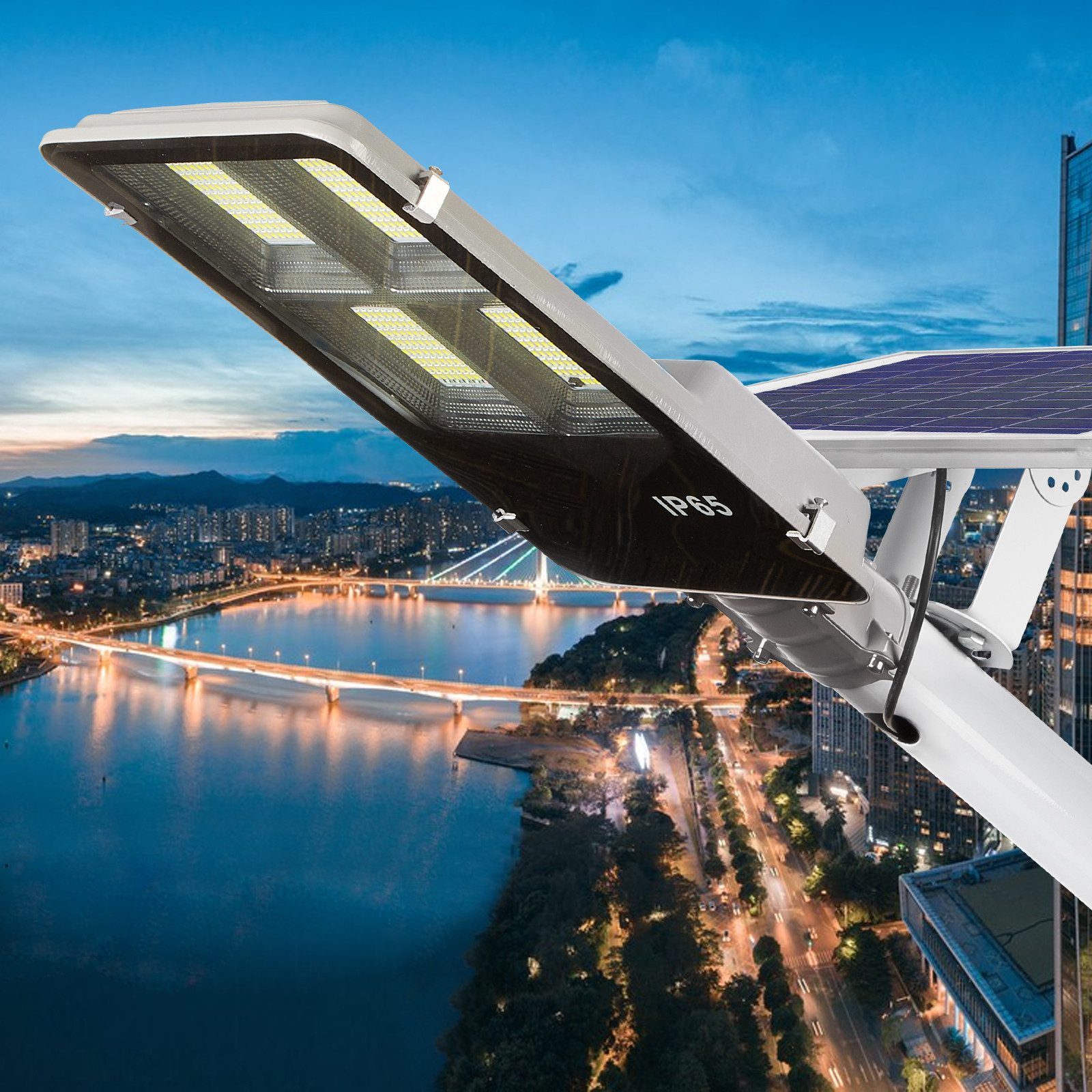 MUPOO LED Solarleuchte LED Straßenlaterne,IP65 6500K günstig online kaufen