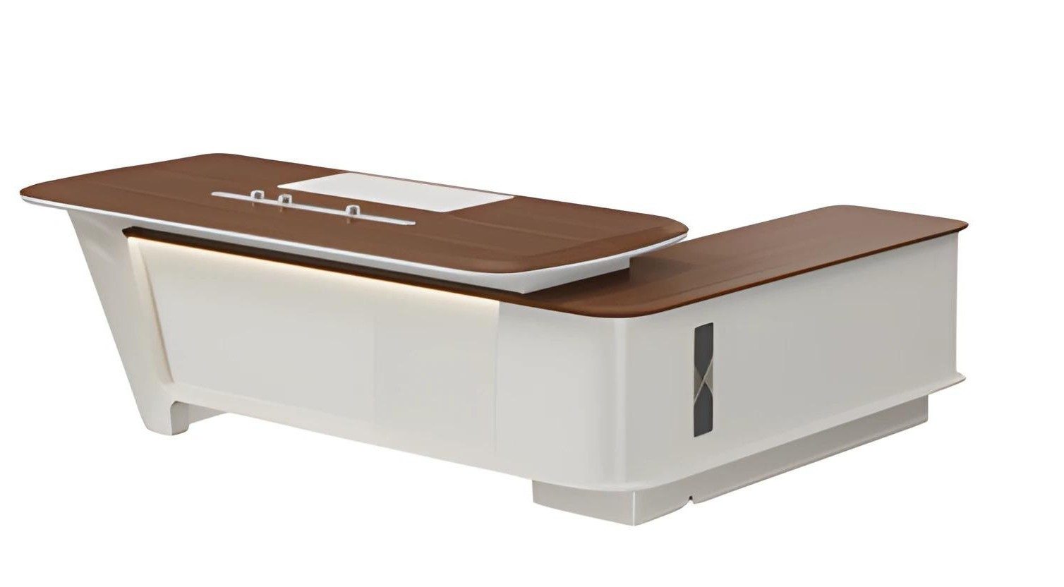 Xlmoebel Eckschreibtisch Moderner Holzschreibtisch von XLMOEBEL in einfarbigem Design, Made in Europa