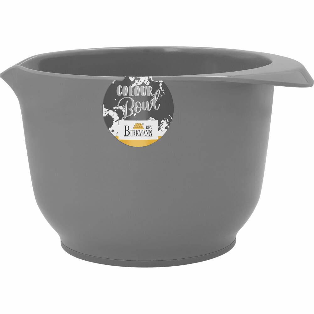 Birkmann Rührschüssel Colour Bowl Grau Matt 1.5 L, Melamin