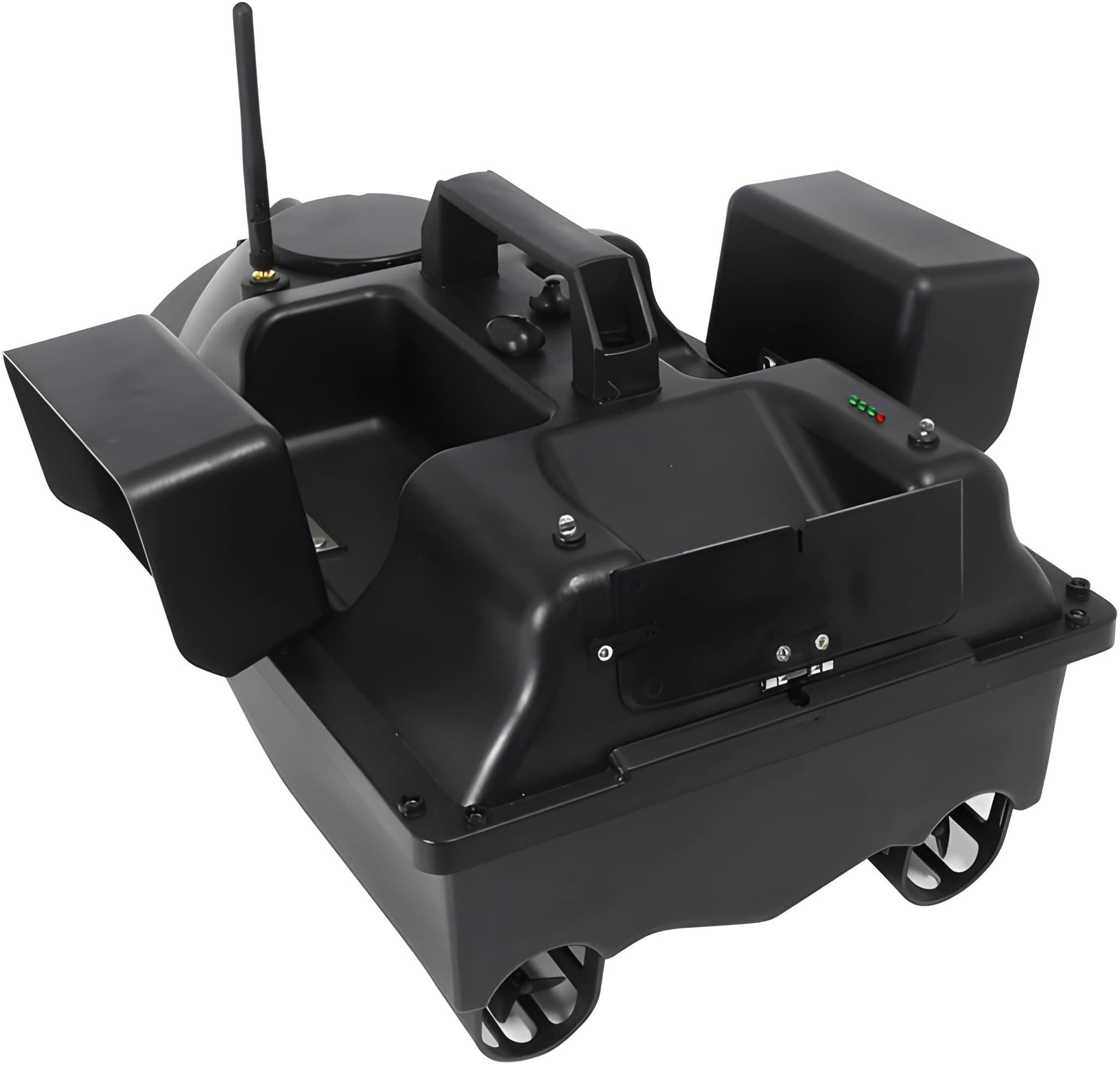 Athlix Kunstköder Futterboot mit GPS RC Boot, Fischköder-Boot Angelköder, GPS-gesteuertes Futterboot, 3 Köderbehälter, Fernbedienung