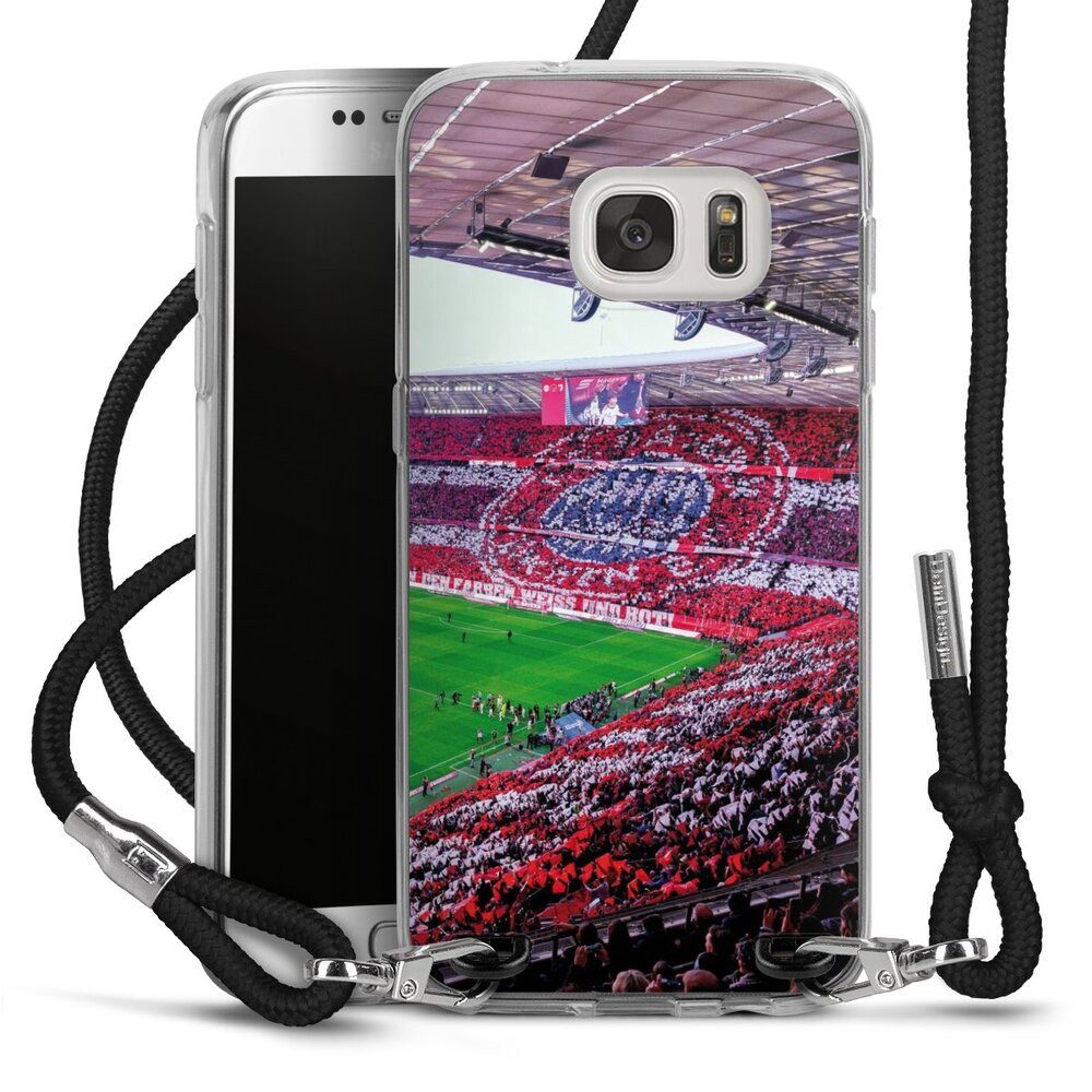 DeinDesign Handyhülle FCB Stadion FC Bayern München FCB Stadion Tribüne, Samsung Galaxy S7 Handykette Hülle mit Band Case zum Umhängen