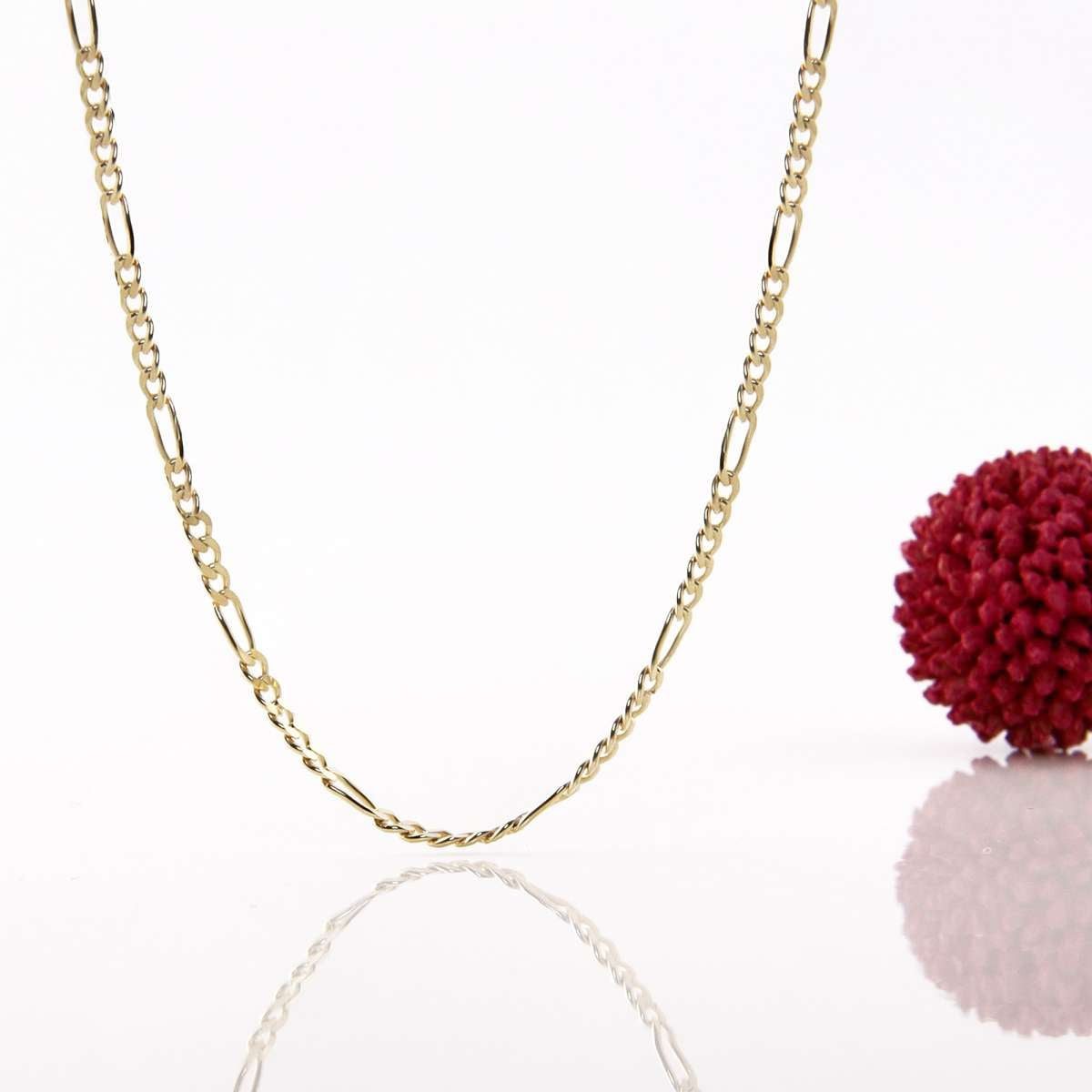 trendor Kette ohne Anhänger 71811, Goldkette 333 Gold für Damen und Herren Figaro Diamantiert – Bild 3 von 5