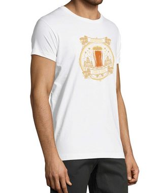 MyDesign24 T-Shirt Herren Fun Print Shirt - Trinkshirt Bierglas mit German for a Day Baumwollshirt mit Aufdruck Regular Fit, i314