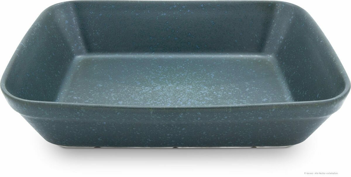 Bunzlauer Keramik Auflaufform Bunzlauer Keramik 3,4L Auflaufform Backform 32x25,5x7cm Dekor ZIELON, Keramik