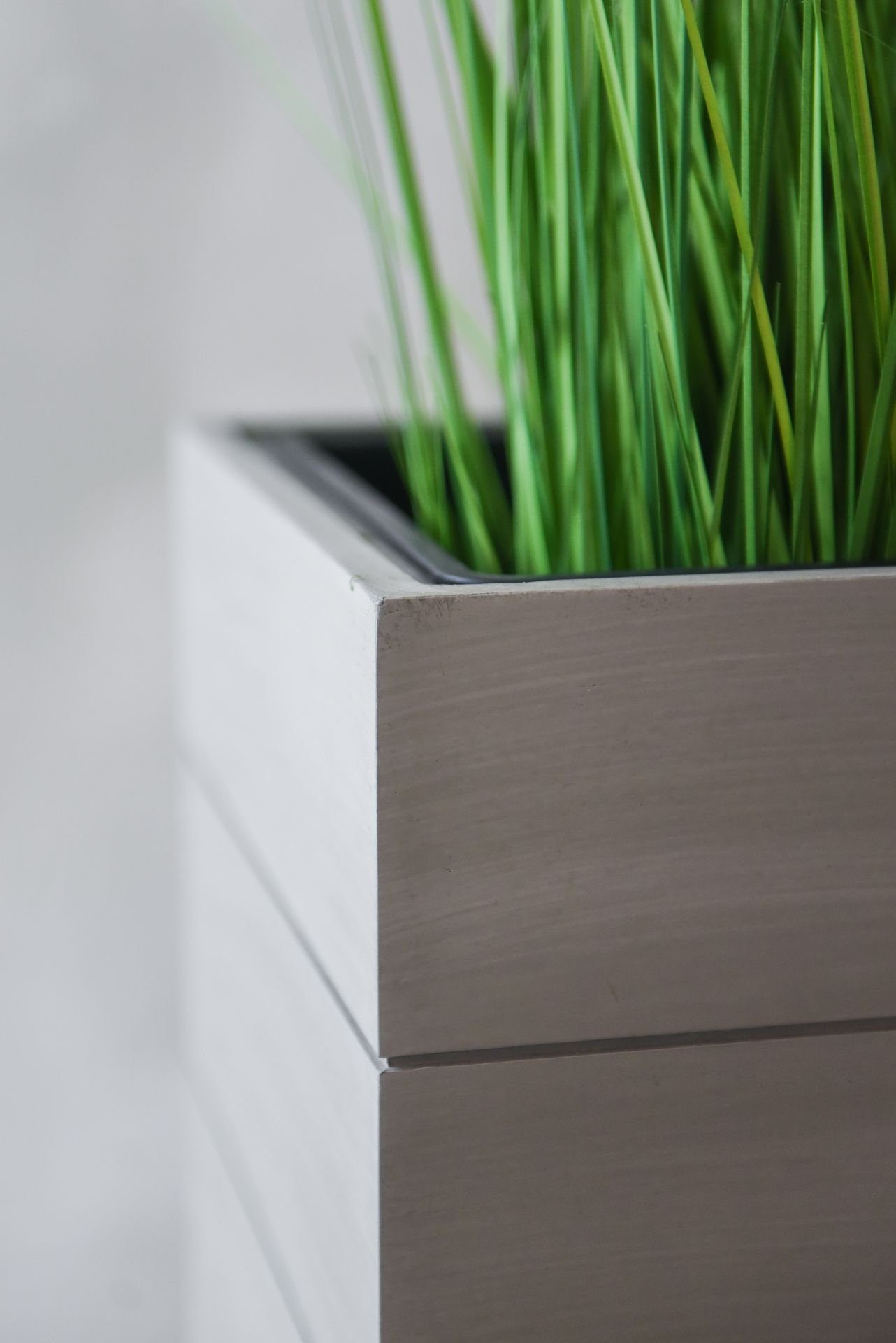 VIVANNO Pflanzkübel Holz META Kasten - Lichtgrau (1 St), 84x30x75 cm