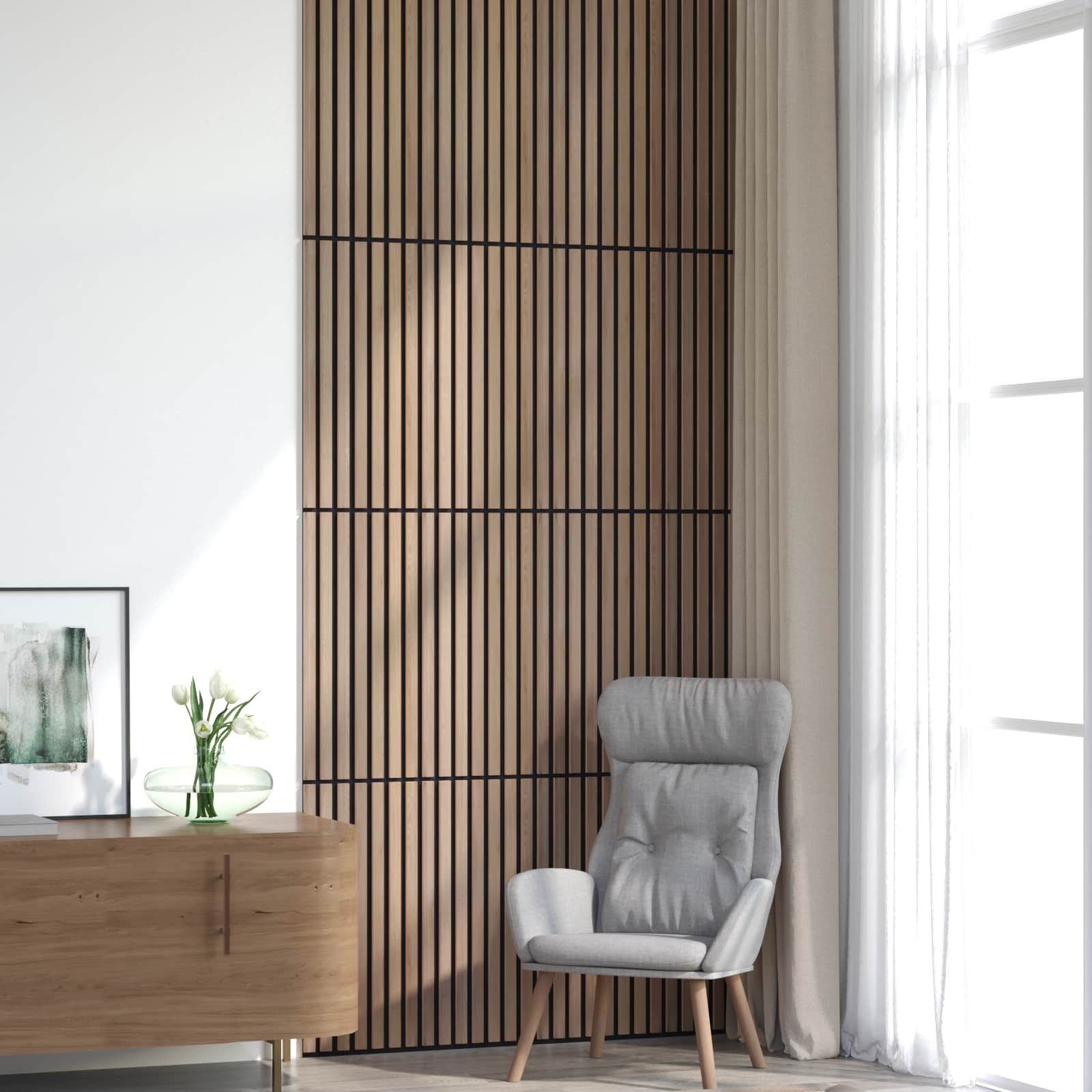 vidaXL Wandpaneel Wandpaneele 8 pcs Braun 60,5 x 60 cm, (8-tlg)