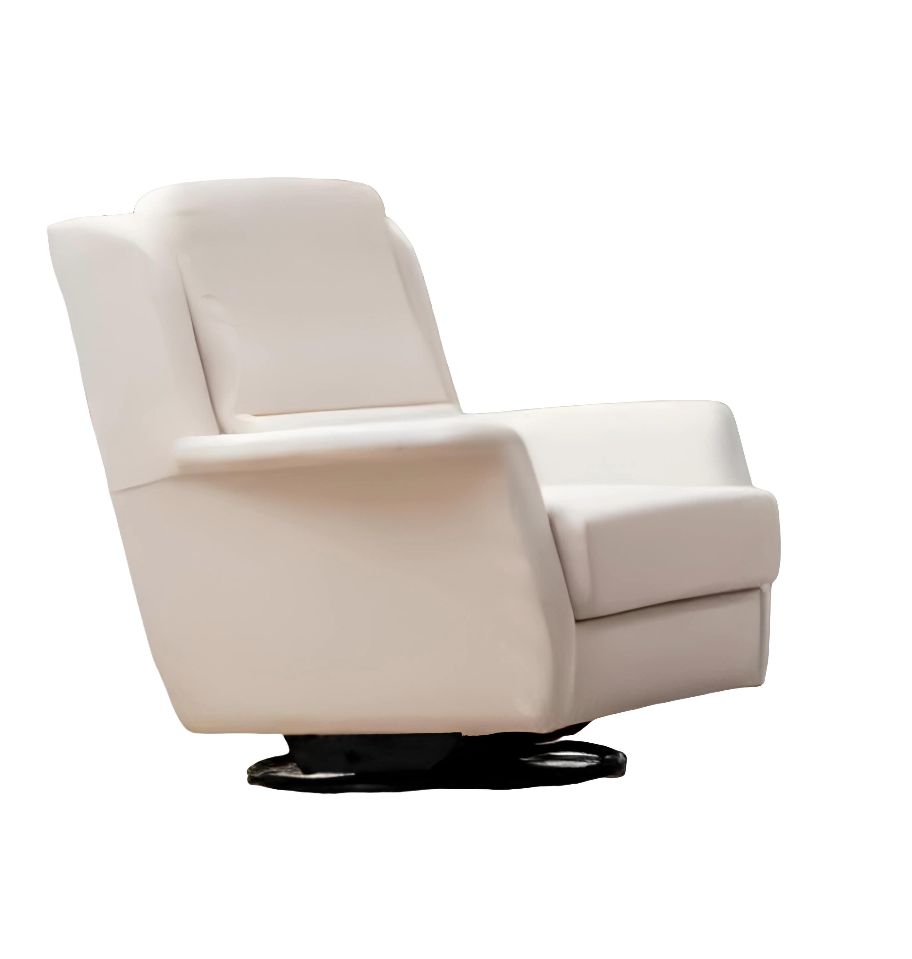 Xlmoebel Sessel Weißer Drehstuhl mit elegantem Design für modernes Wohnen (1-St., Sessel), Hergestellt in Europa